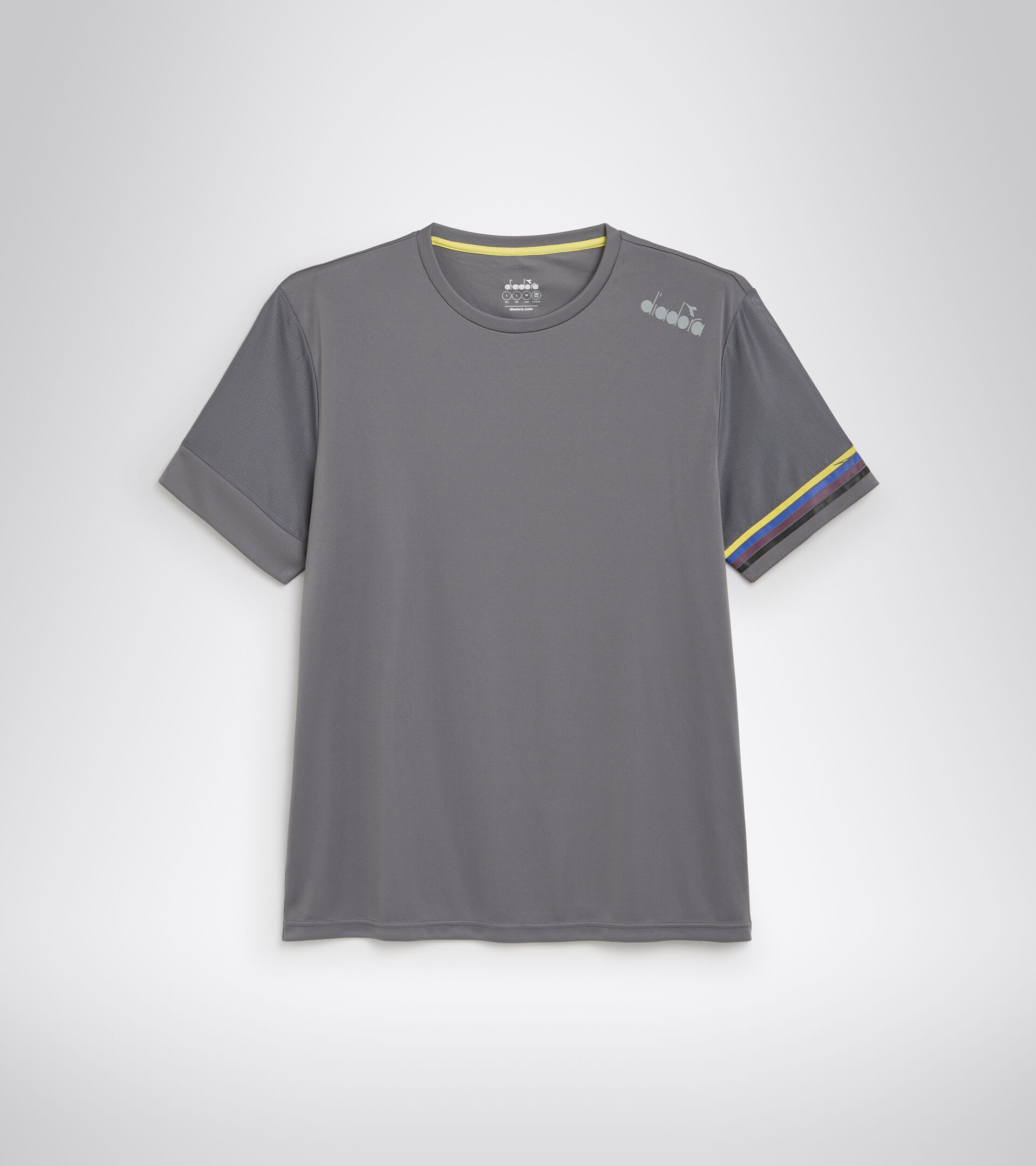 Short-sleeved running T-shirt - Men SS CORE TEE STEEL GRAY - Diadora