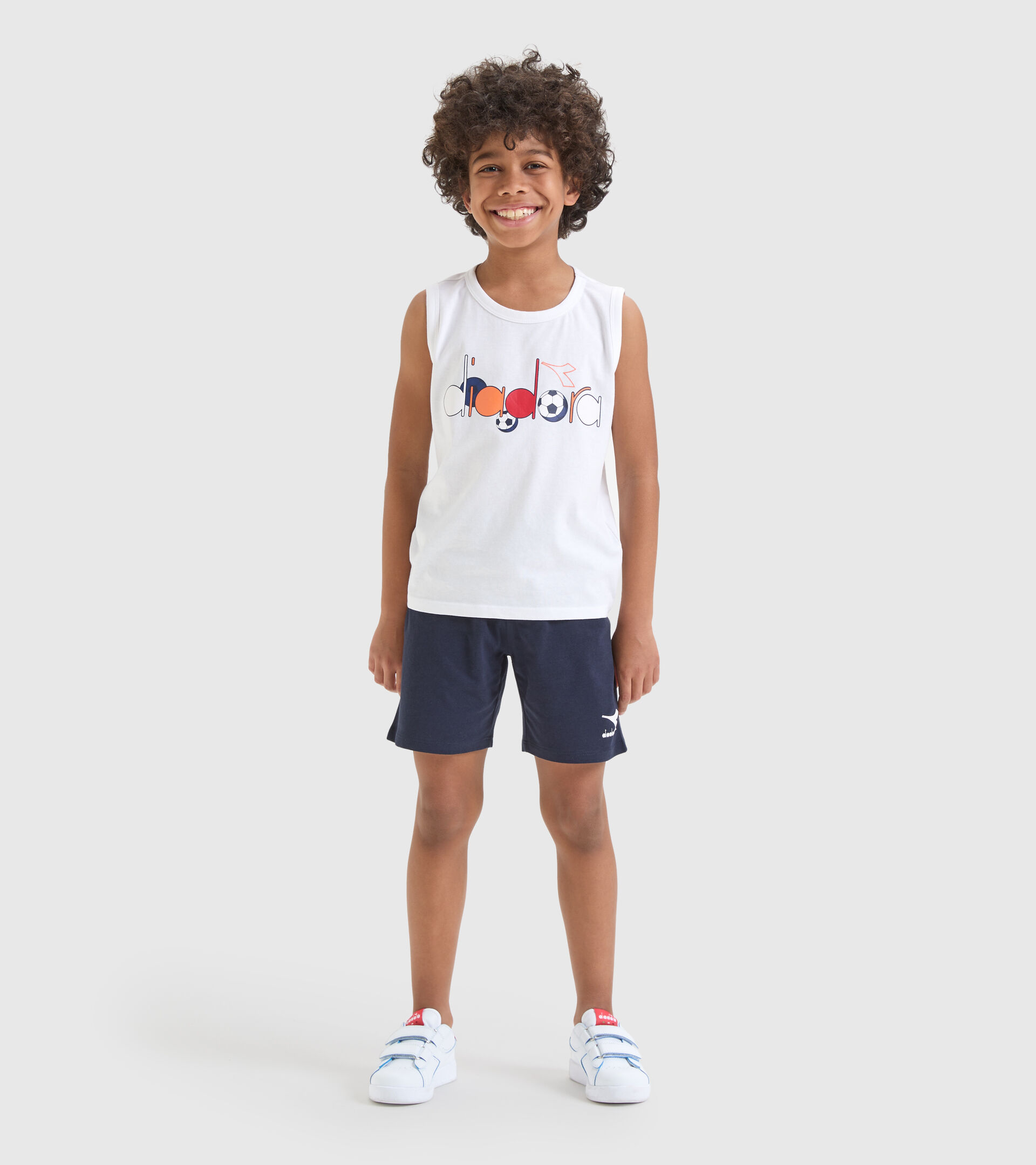 Vest top/shorts set - Boys JB.SET SL KICK OPTICAL WHITE - Diadora