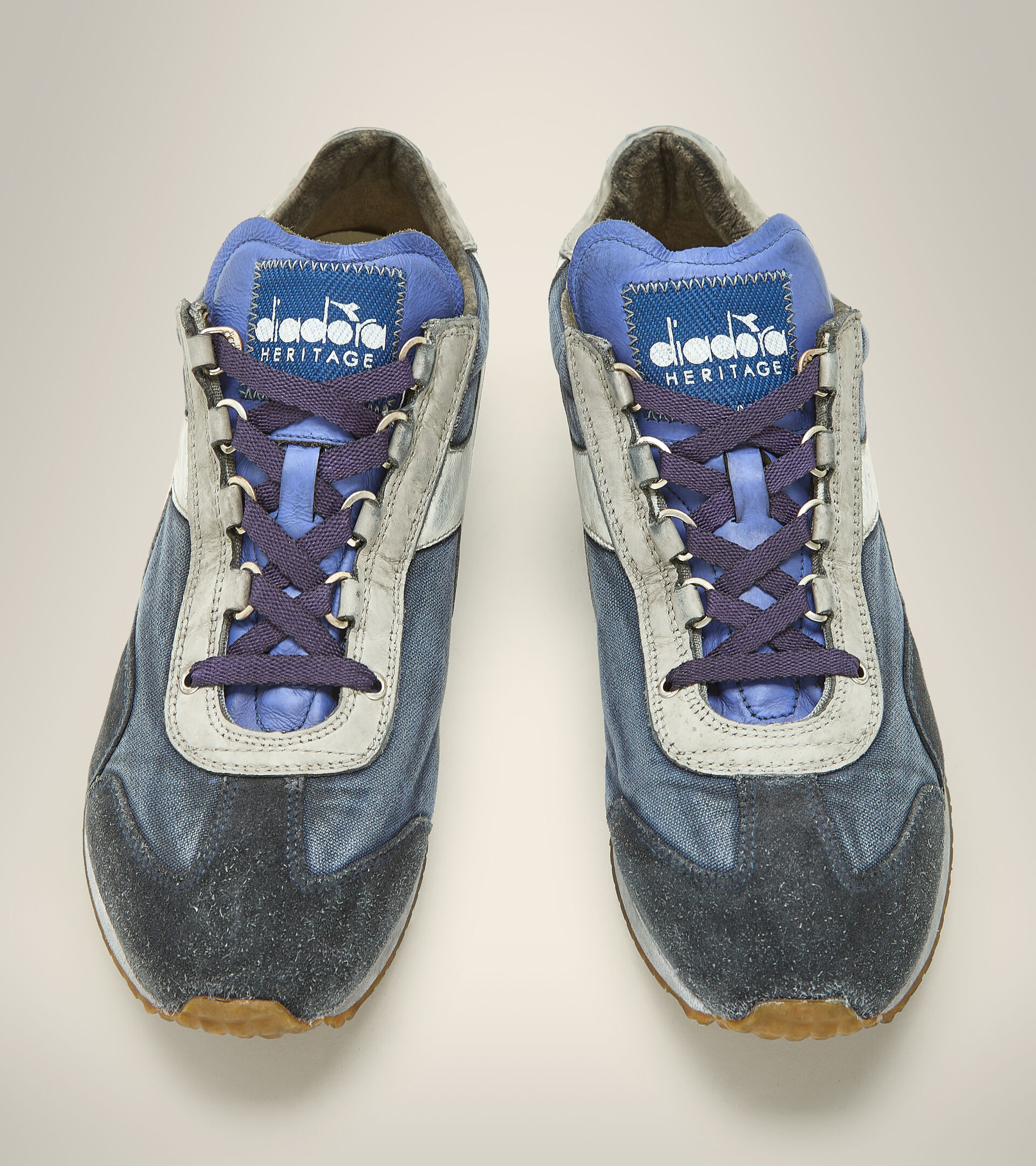 Heritage-Schuh - Unisex EQUIPE H DIRTY STONE WASH EVO STURMVIOLETT - Diadora