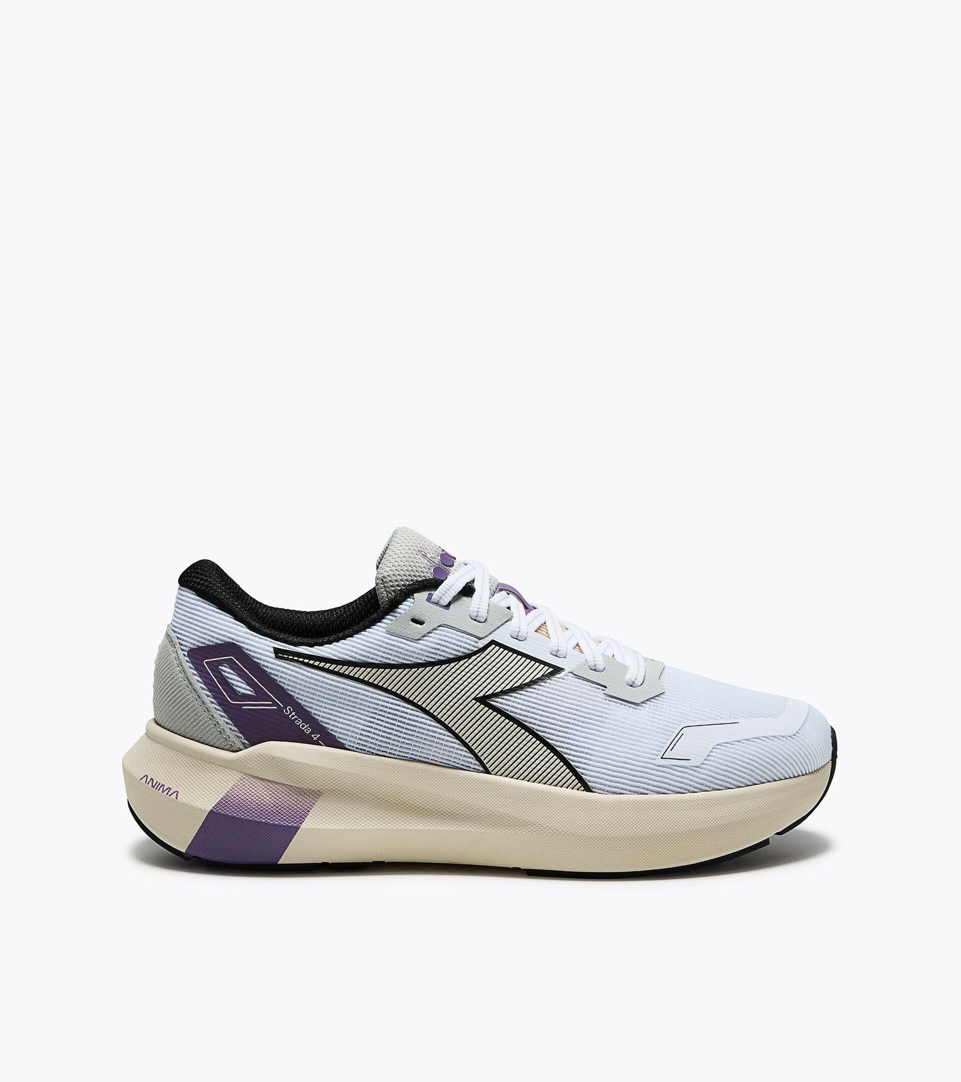 Chaussures de running neutres - Femme STRADA 4 W BLC/LAITE D'AMANDE - Diadora