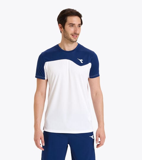 Tennis T-shirt - Men T-SHIRT TEAM SALTIRE NAVY - Diadora