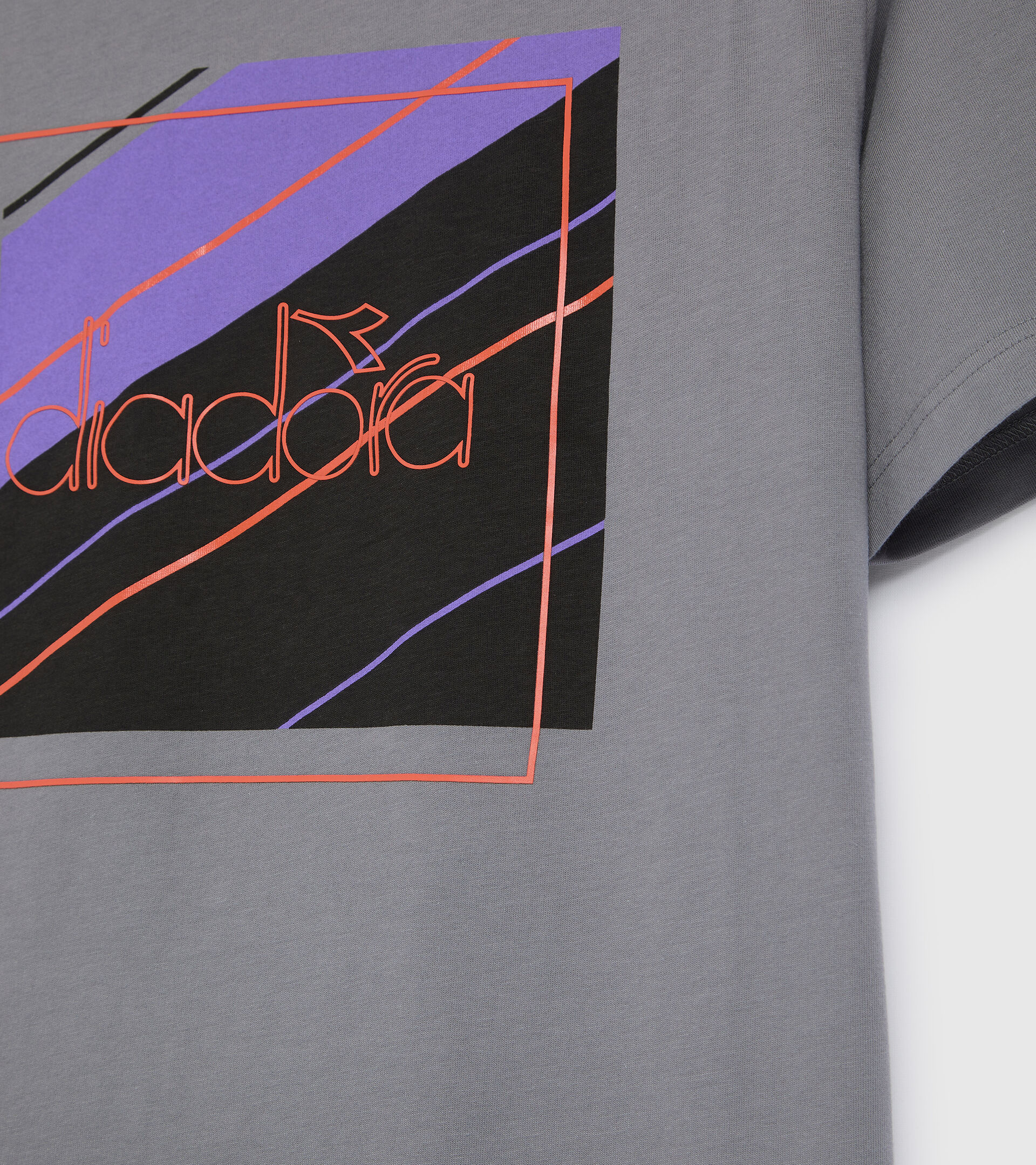 T-shirt - Men T-SHIRT SS 5PALLLE URBANITY STEEL GRAY - Diadora