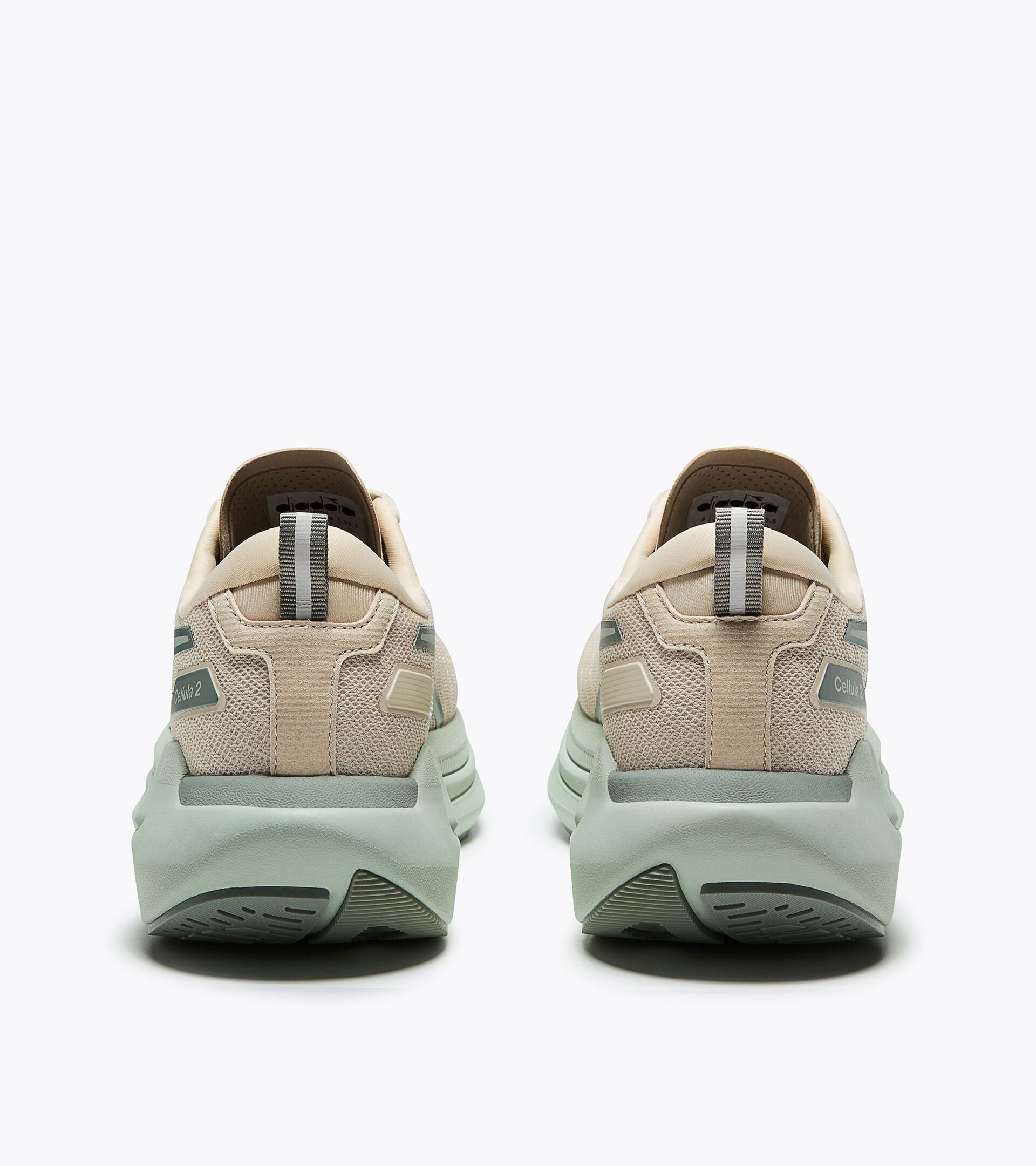 Zapatilla de running neutra - Confort y estabilidad - Mujer CELLULA  2 W LATTE MANDORLA /SCHIUMA MARINA - Diadora