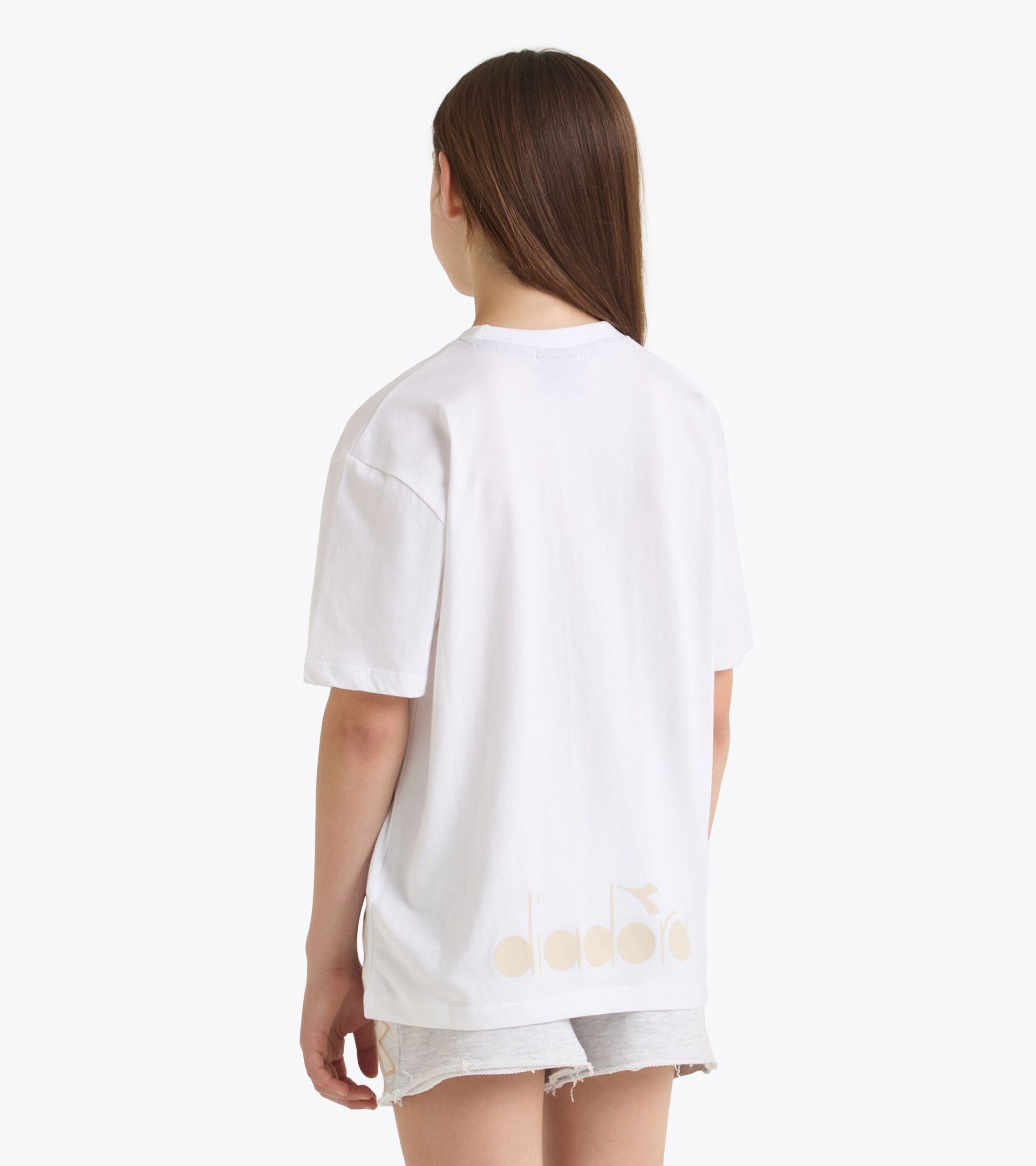 T-shirt - Boys and Girls JU. T-SHIRT SS DISTRICT MARSHMALLOW - Diadora