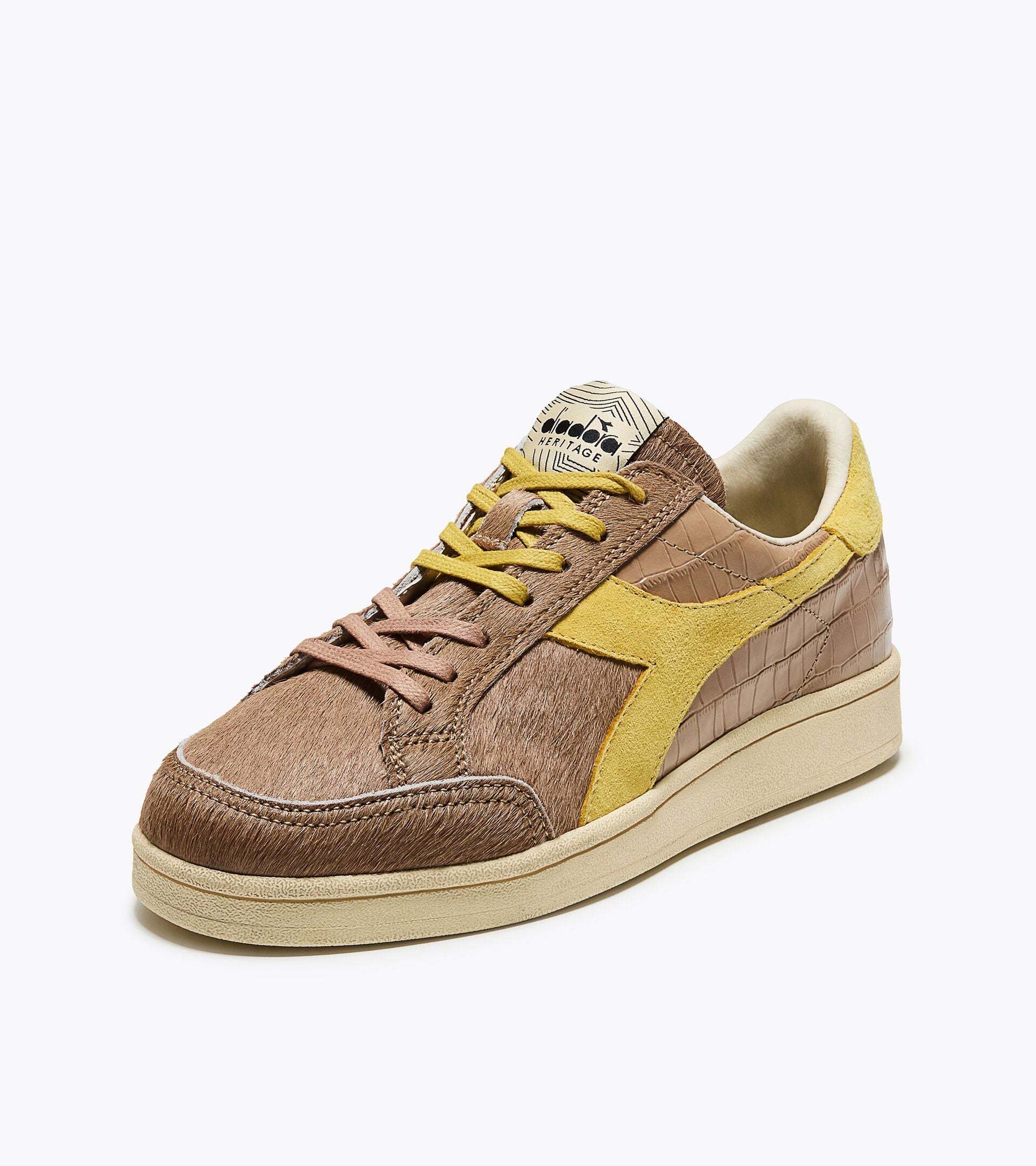 Heritage Sneaker - Women&rsquo;s PRESTIGE HORSY CROCO WN BROWN AFFOGAT - Diadora