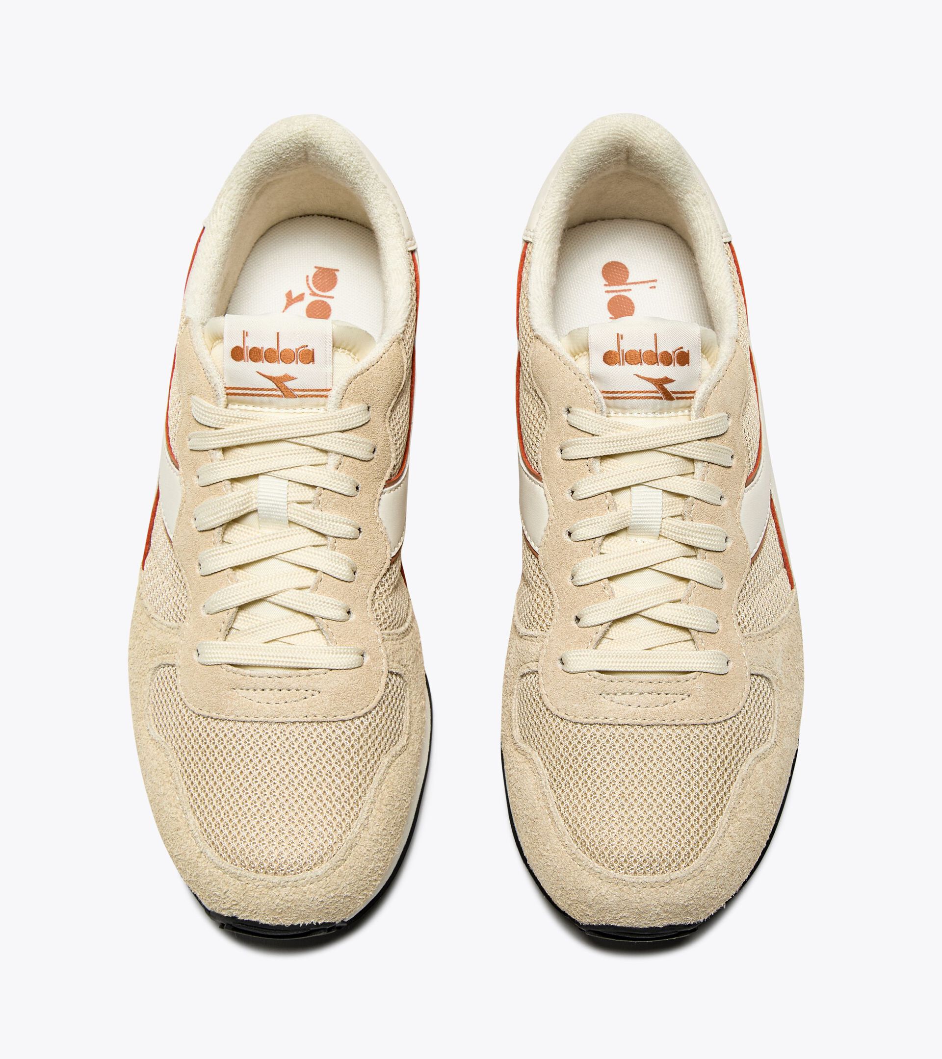 Suede leather sports sneakers - All-gender CAMARO HAIRY BEIGE BISCUIT - Diadora