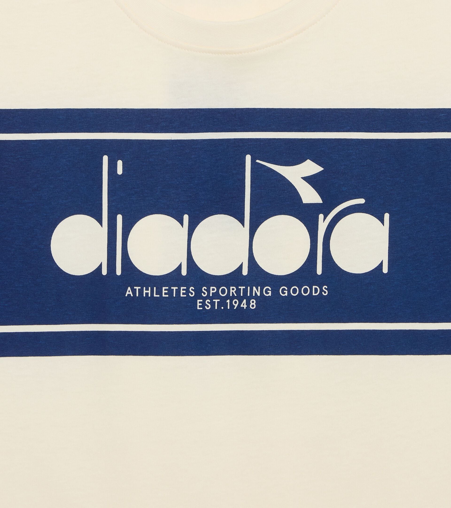 T-Shirt mit kurzen &Auml;rmeln - Regular Fit - Herren LOGO SPECTRA SS T-SHIRT WISPERN WEISS - Diadora