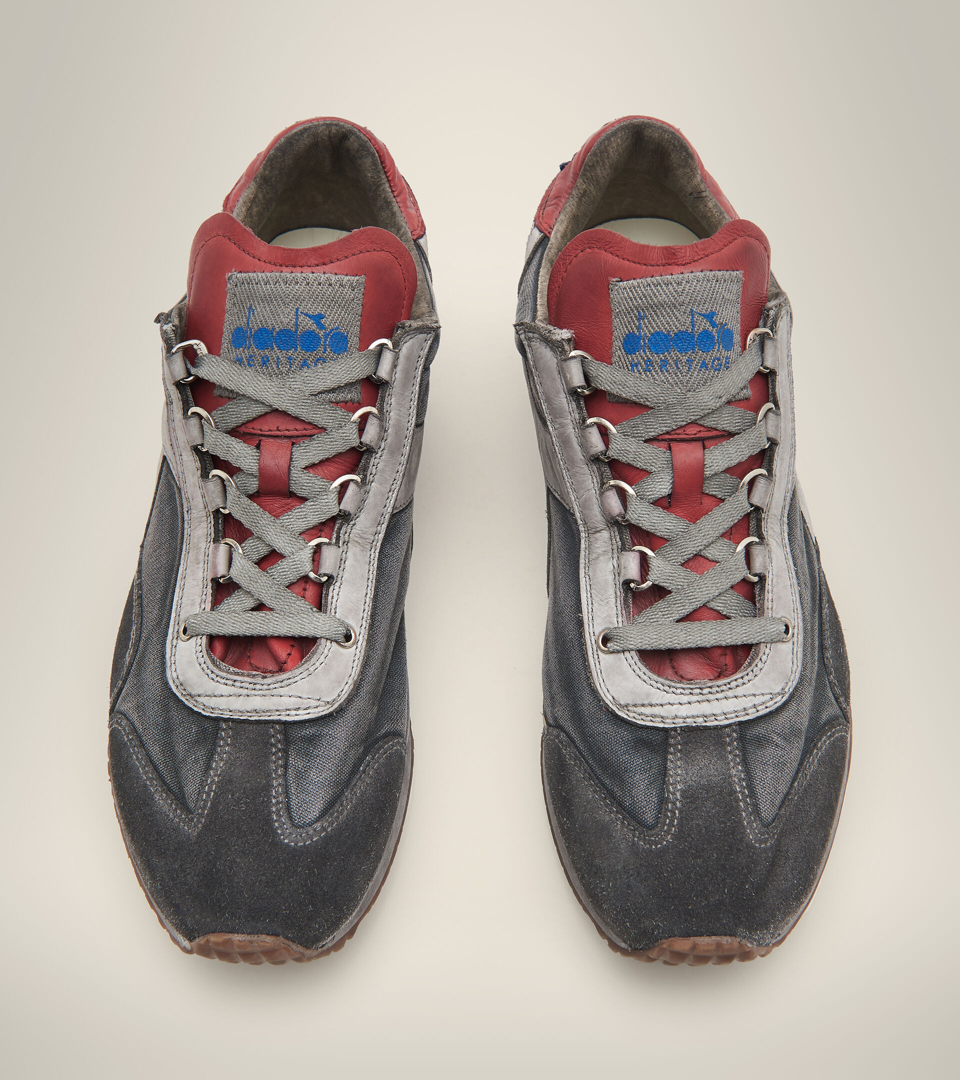Footwear Heritage UNISEX EQUIPE H DIRTY STONE WASH EVO BLU MARE BERING Diadora