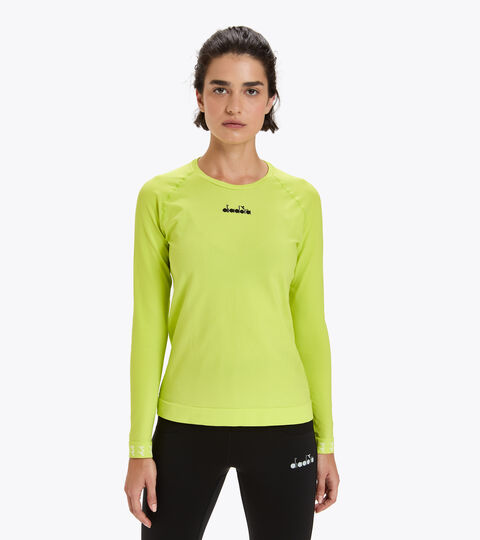 T-shirt de running Made in Italy - Femme L. LS SKIN FRIENDLY T-SHIRT SOURCES SULFUREUSES - Diadora