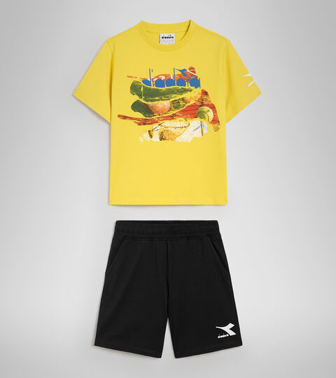 JB.SET SS PLAYGROUND, YELLOW LENS Cotton shorts/T-shirt set - Boys JB.SET SS PLAYGROUND YELLOW LENS - Diadora