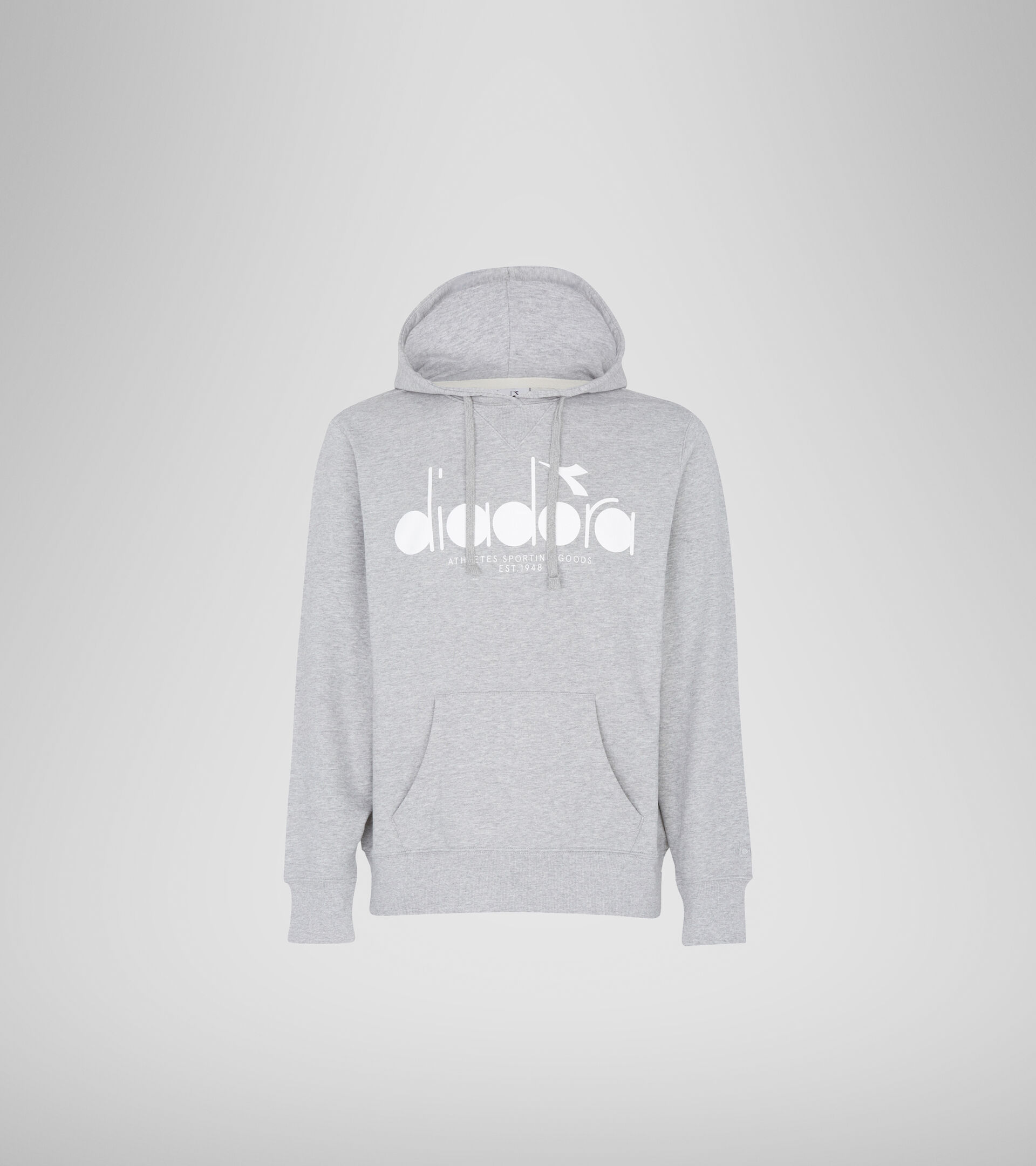 Hooded sweatshirt - Unisex HOODIE 5PALLE LIGHT MIDDLE GREY MELANGE - Diadora