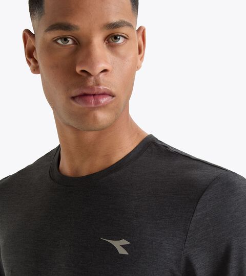 Diadora Black Polyester T-Shirt