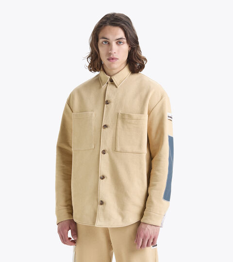 Made in Italy reversible overshirt - Men OVERSHIRT REVERSIBLE 2030 WARM SAND - Diadora