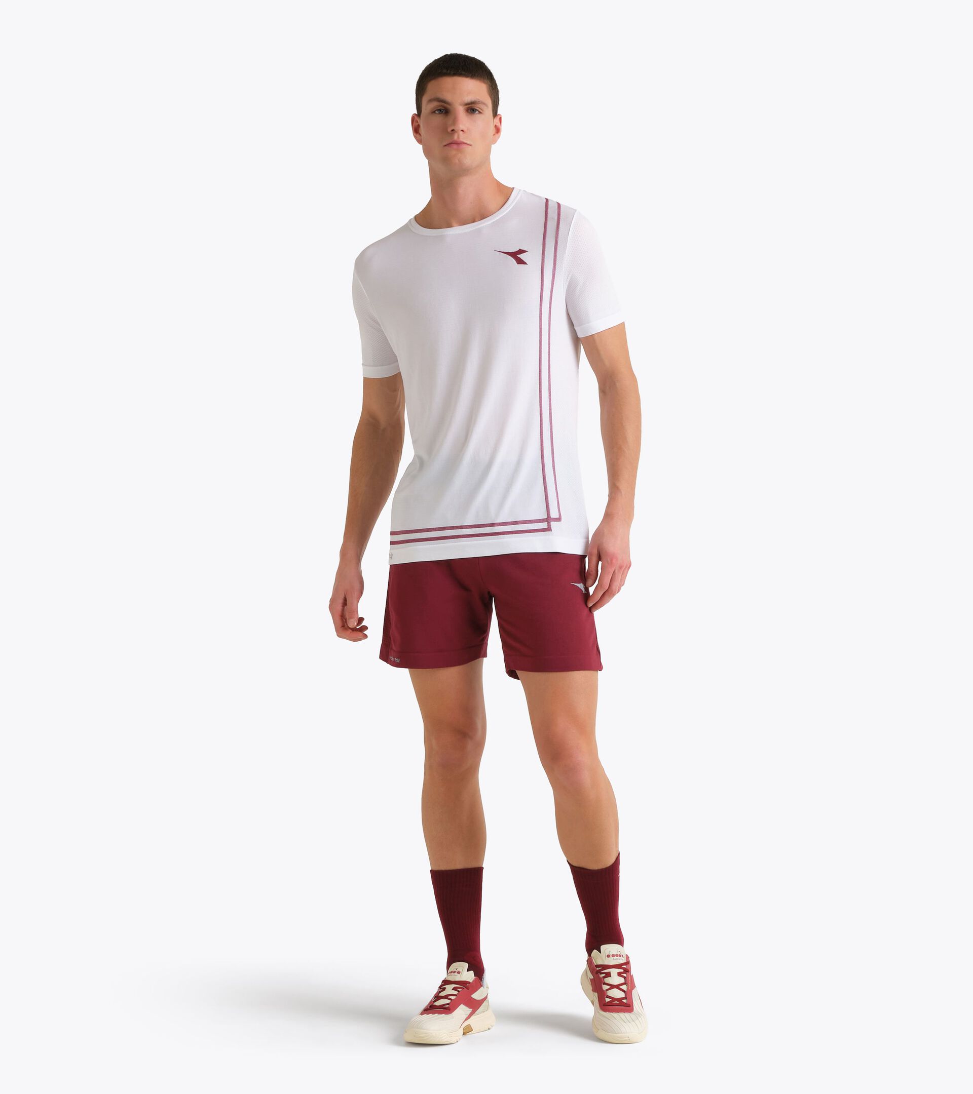 Made In Italy STRATOUNO Shorts - Competition - Men&rsquo;s SHORTS MATCH STRATOUNO DEEP RED - Diadora