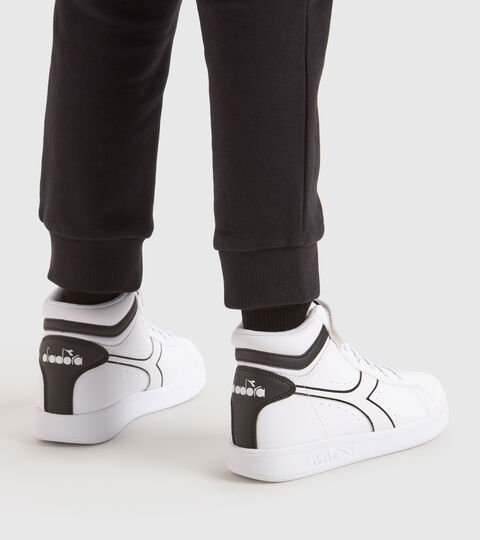 GAME P HIGH PS, WEISS/WEISS/SCHWARZ Sportschuh - Kinder 4-8 Jahren GAME P HIGH PS WEISS/WEISS/SCHWARZ - Diadora
