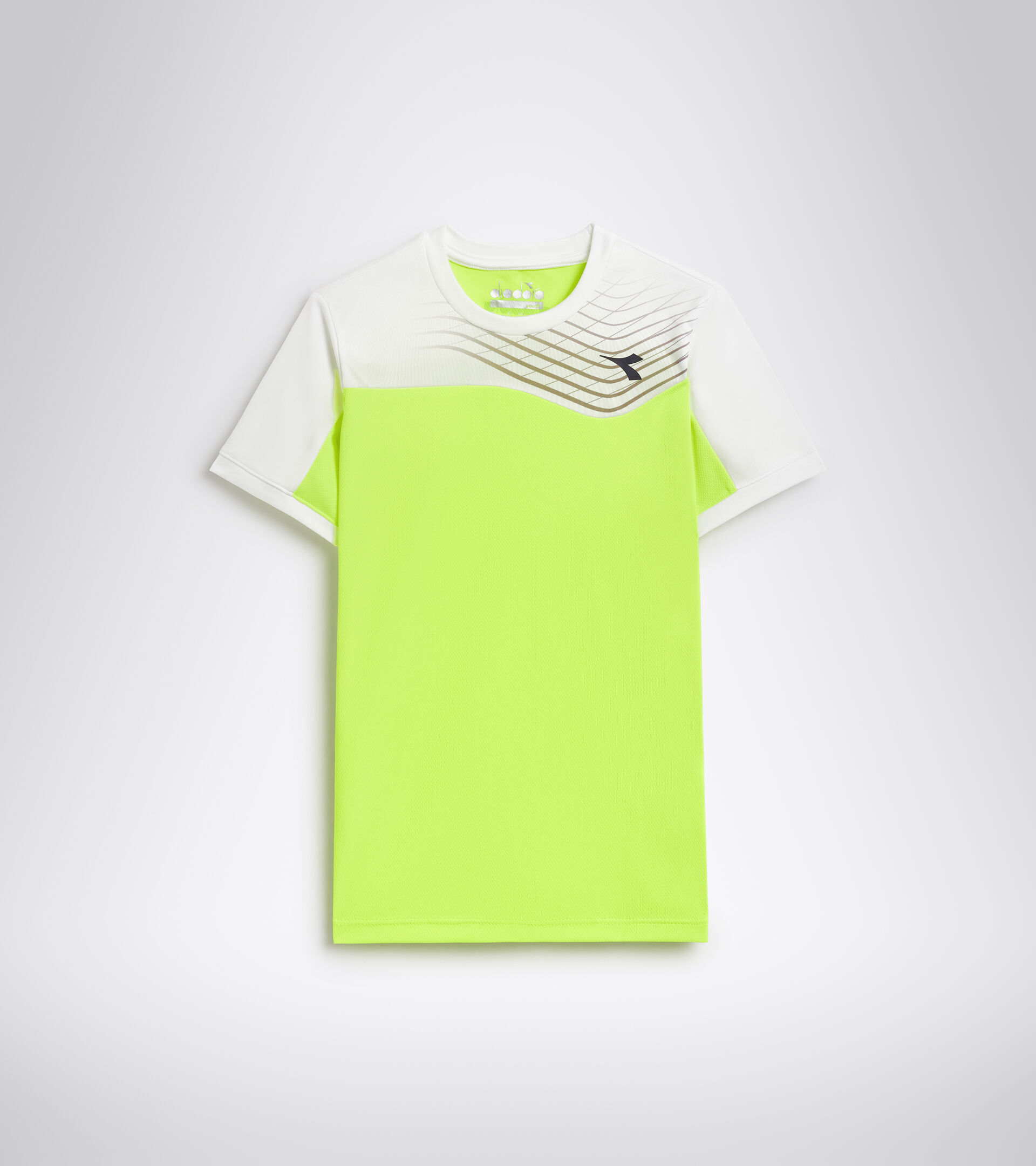 Tennis T-shirt - Junior J. T-SHIRT COURT FLUO YELLOW DD - Diadora