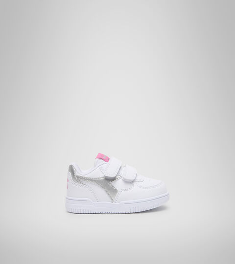 Sportschuh - Kleinkinder 1-4 Jahre RAPTOR LOW TD WEISS/SILBER - Diadora