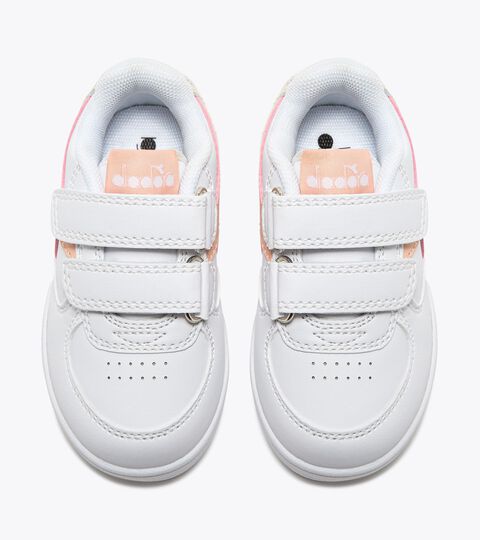 RAPTOR LOW TD, WHITE/PEACH PARFAIT Sports shoes - Toddlers 1-4 years RAPTOR LOW TD WHITE/PEACH PARFAIT - Diadora