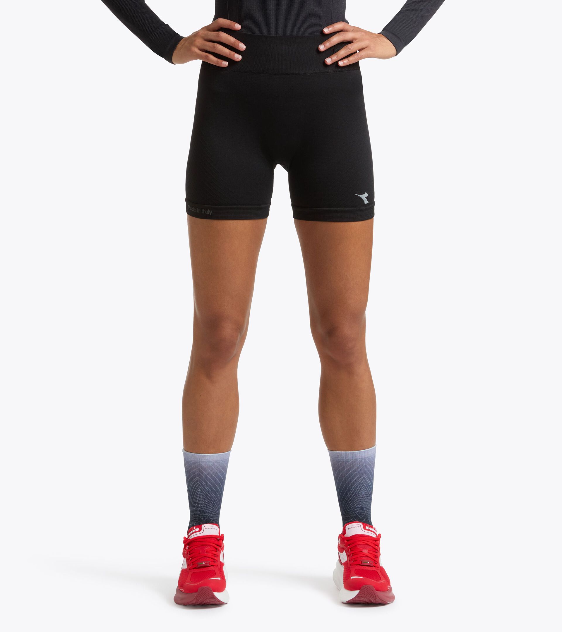 Technical shorts for temperature control -  Running - Women&rsquo;s L. SHORTER STRATOUNO BLACK - Diadora
