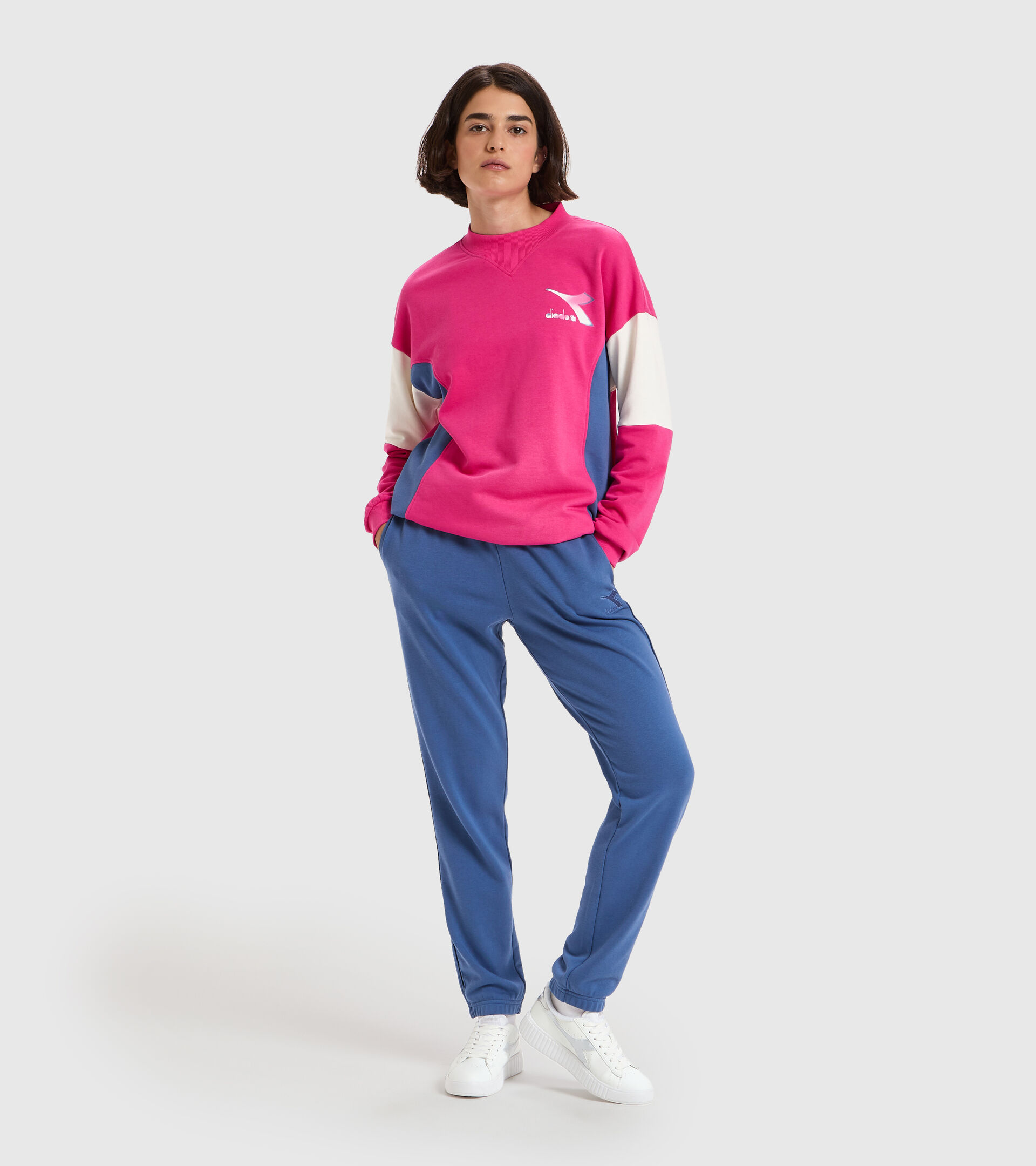 Sports trousers - Women L.PANTS CUFF CORE BIJOU BLUE - Diadora