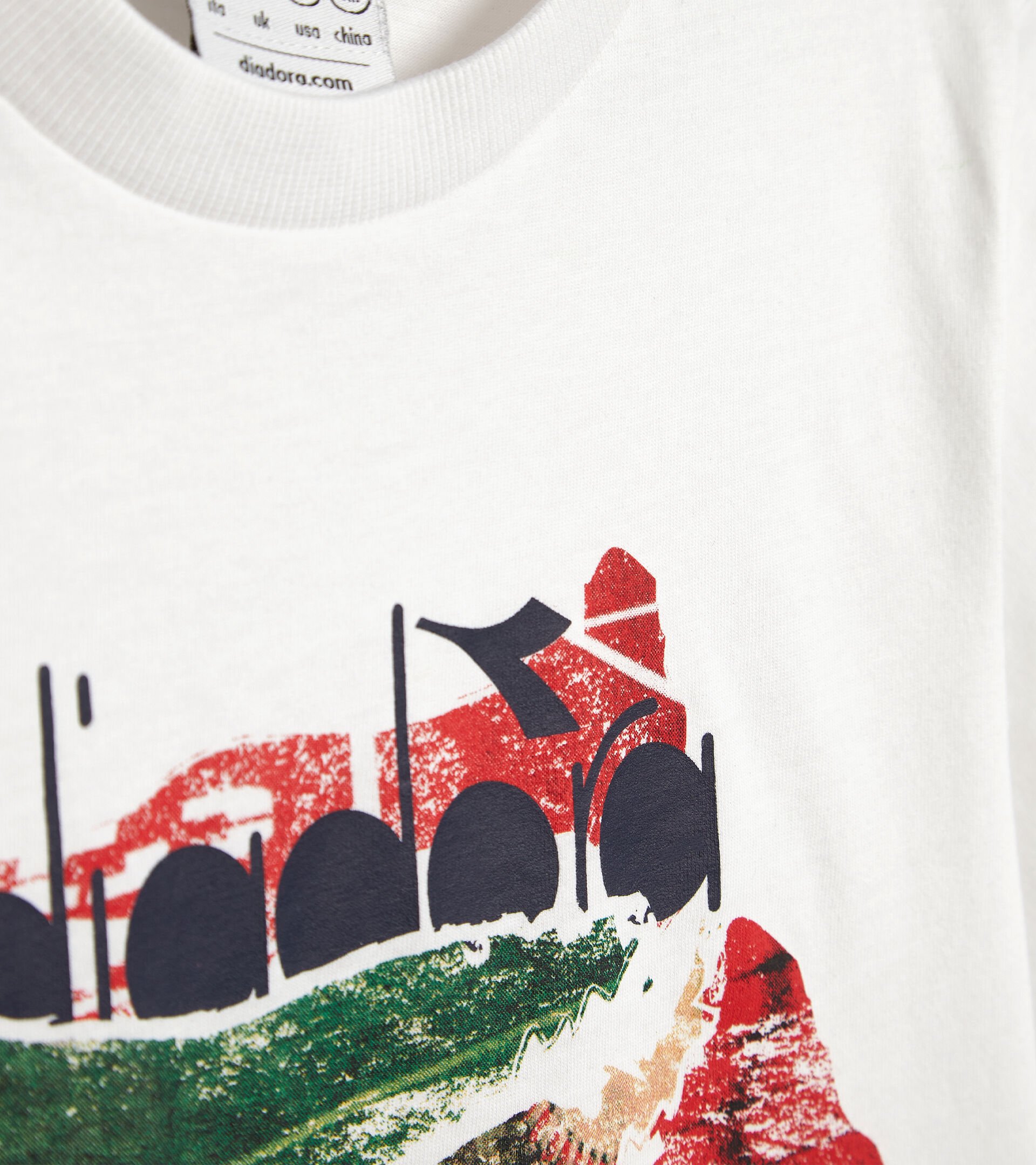 Cotton shorts/T-shirt set - Boys JB.SET SS PLAYGROUND OPTICAL WHITE - Diadora
