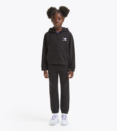 Sporty set - Girl JG. TRACKSUIT HD FZ GLOSS BLACK - Diadora