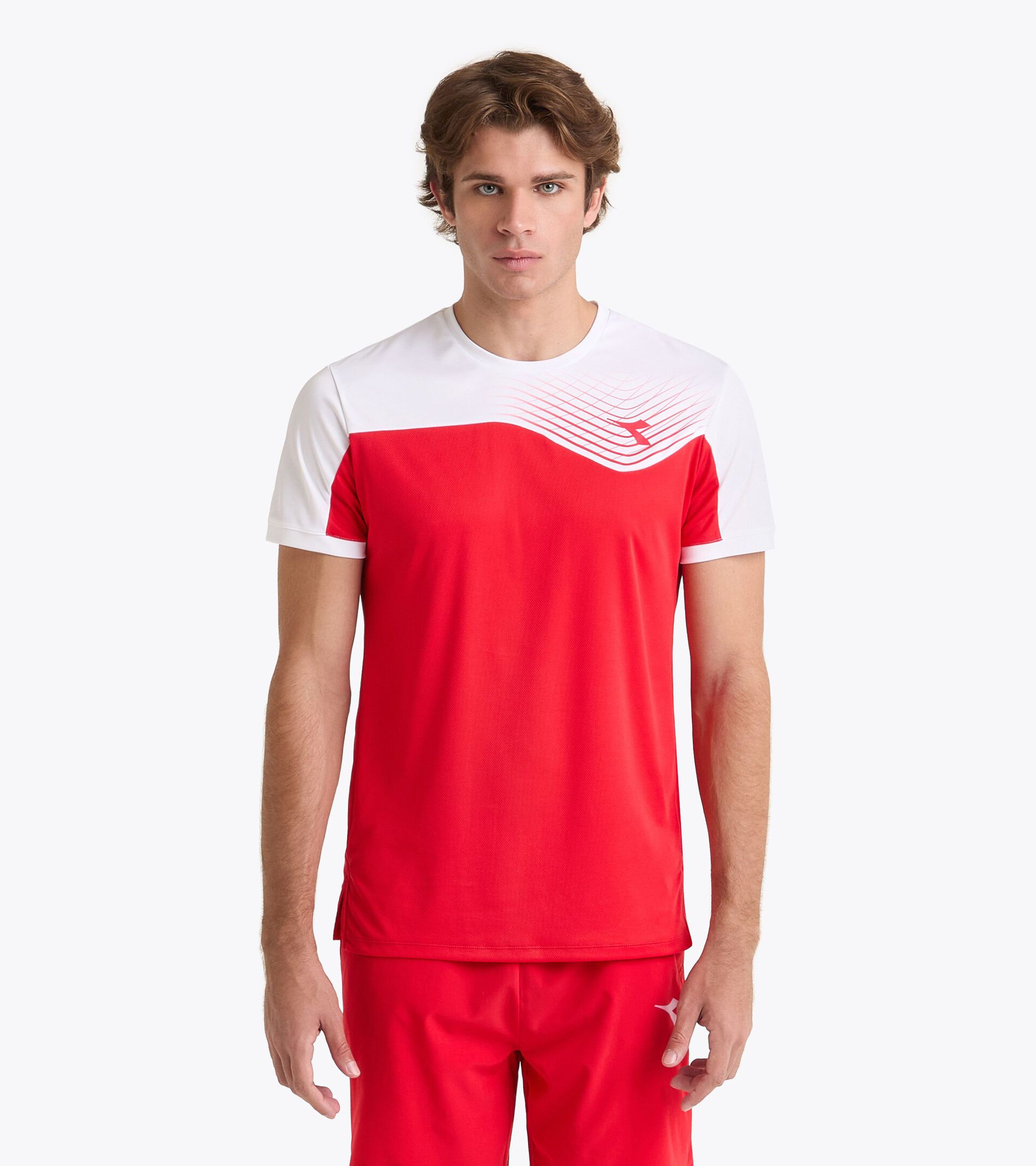 Tennis T-shirt - Men T-SHIRT COURT TOMATO RED - Diadora