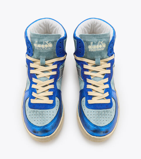MI BASKET METAL PIGSKIN USED WN, AZUL LUZ DE LA ESTRELLAS Zapatillas Heritage - Mujer MI BASKET METAL PIGSKIN USED WN AZUL LUZ DE LA ESTRELLAS - Diadora