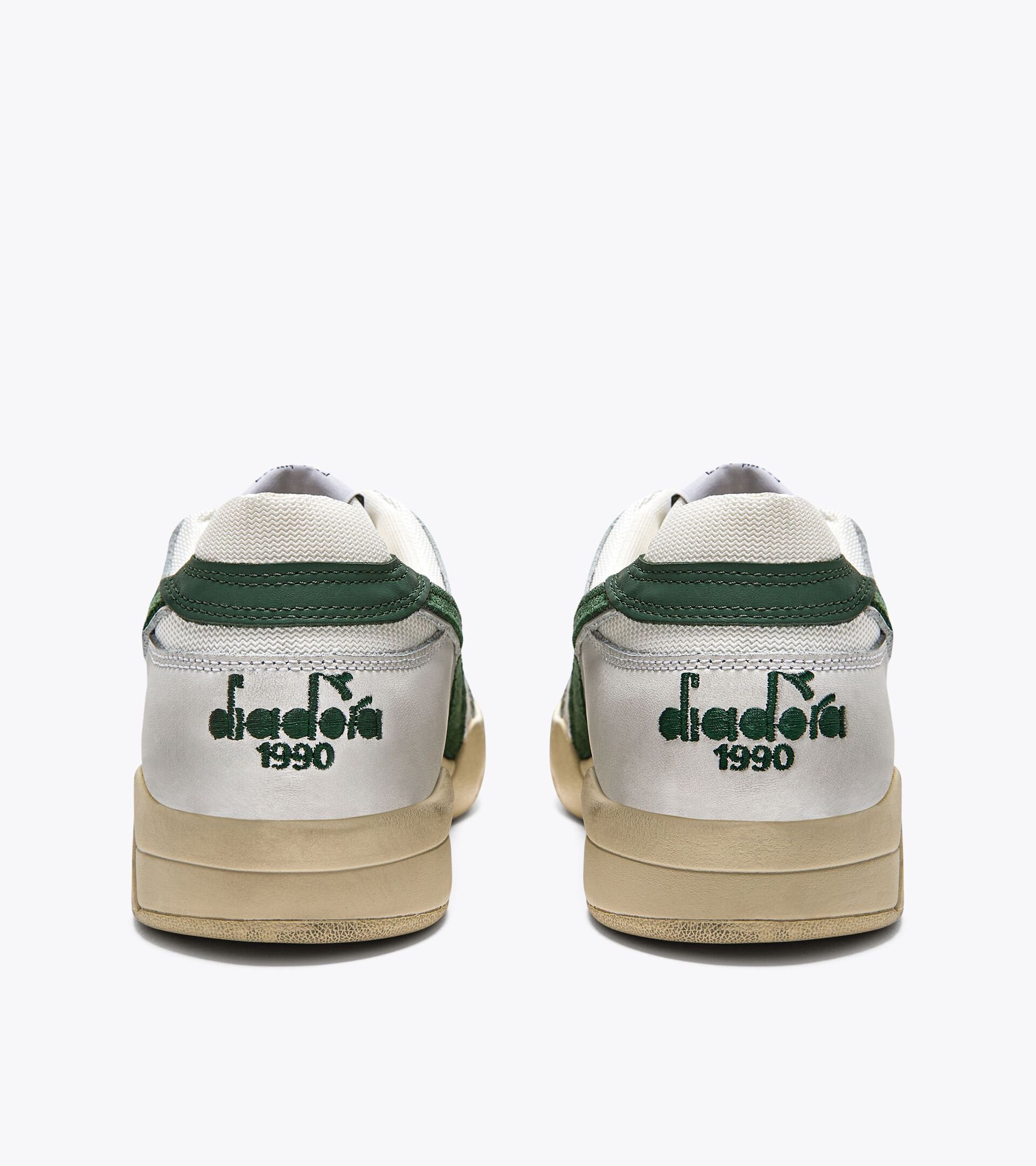 Heritage shoe - Gender Neutral B.560 USED WHITE/FOGLIAGE GREEN - Diadora