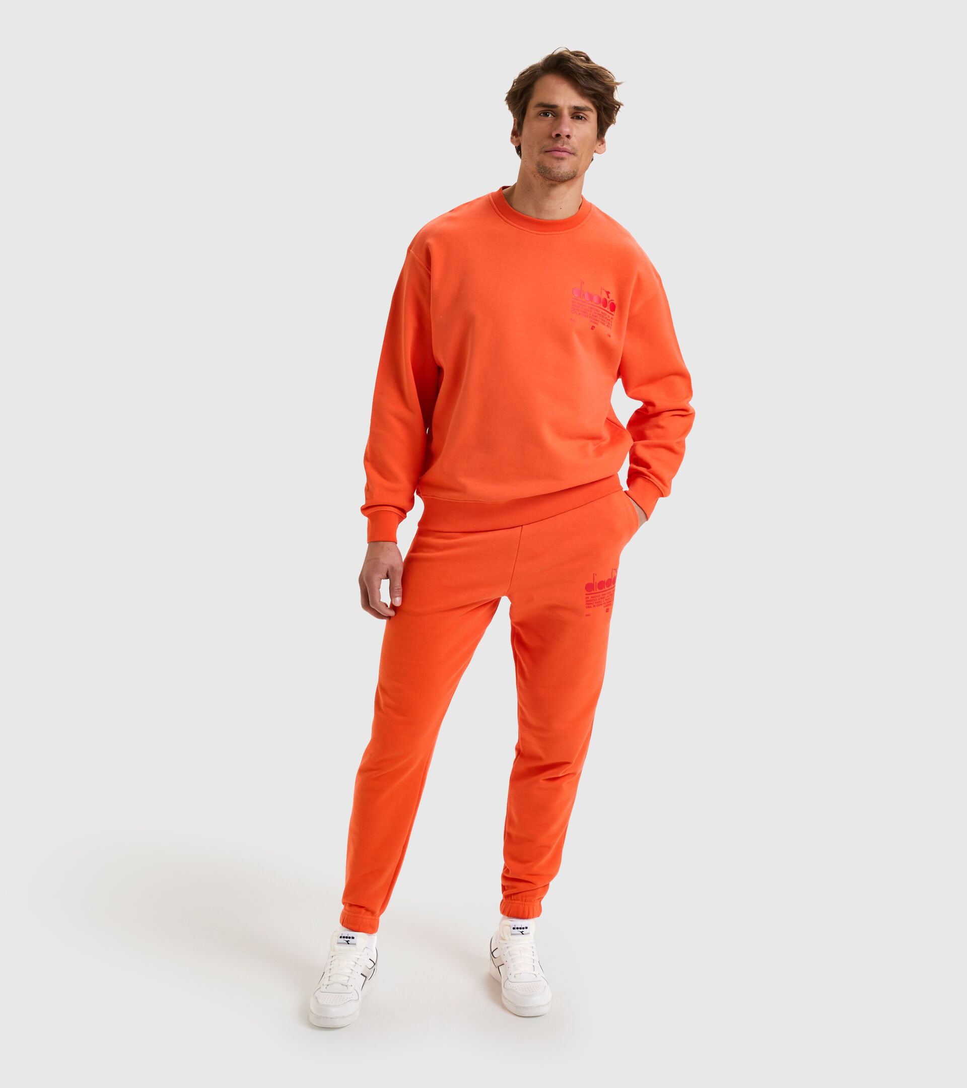 Cotton joggers - Unisex PANT MANIFESTO VERMILLION ORANGE - Diadora