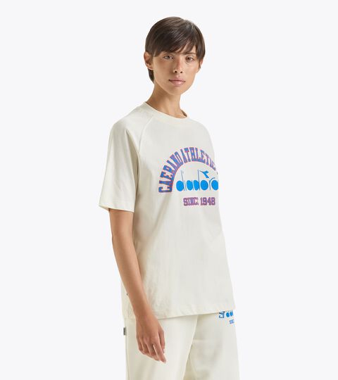 Sportliches T-Shirt - Gender Neutral T-SHIRT SS 1948 ATHL. CLUB VANILLE EIS WEISS - Diadora