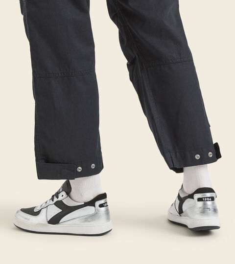 MI BASKET LOW METALLIC DIRTY, WHITE/BLACK Heritage shoes - Unisex MI BASKET LOW METALLIC DIRTY WHITE/BLACK - Diadora