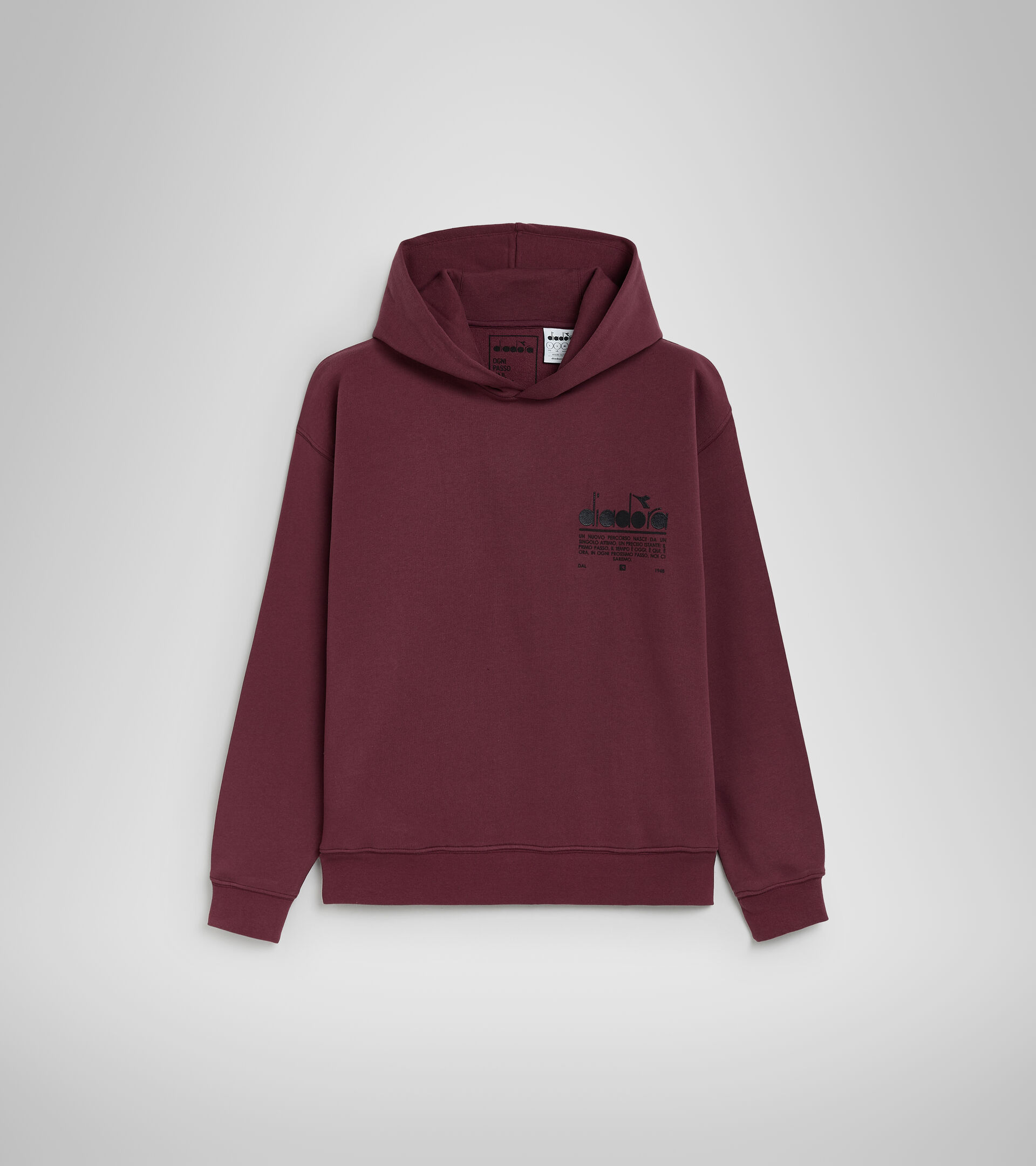 Sudadera de algodón con capucha - Unisex HOODIE MANIFESTO VIOLETAS PRENSADO - Diadora