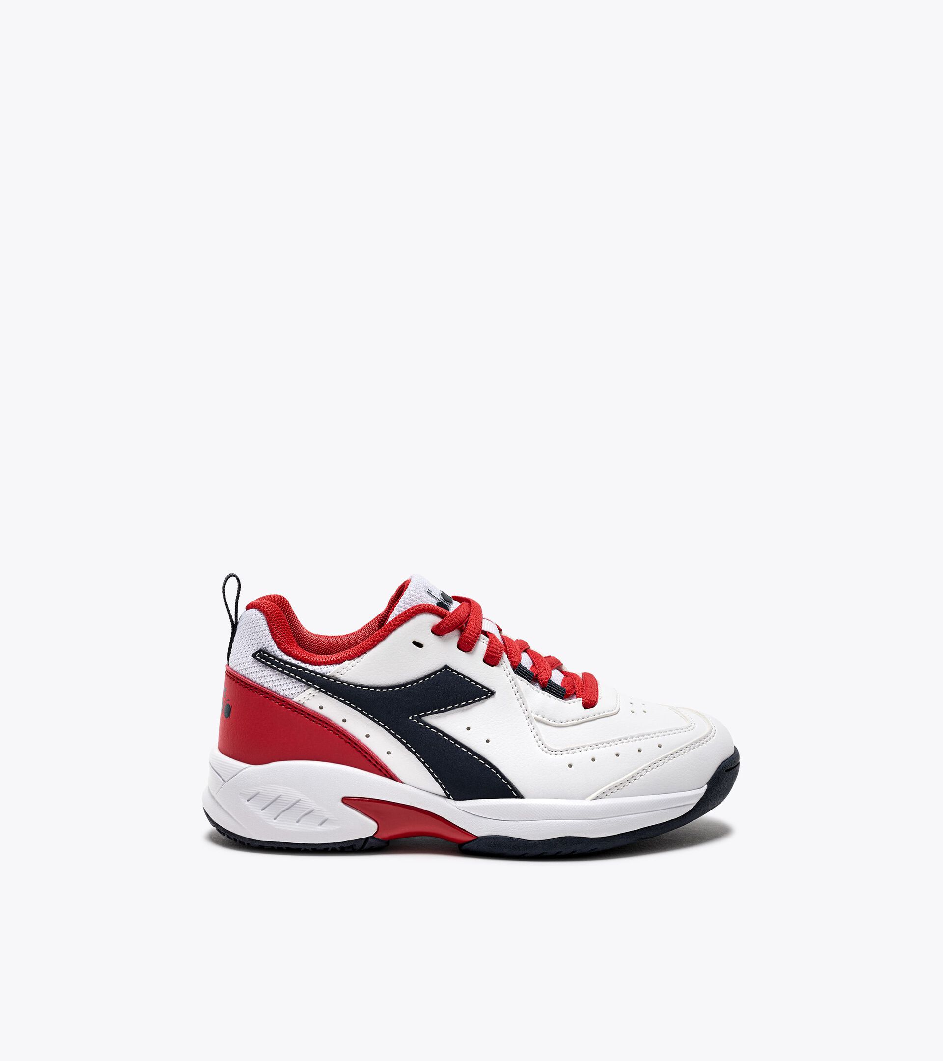 Tennisschuh - Kinder und Teenager S. CHALLENGE 5 SL JR WSS/SCHWZ SCHWERTILLE/FEUEROT - Diadora