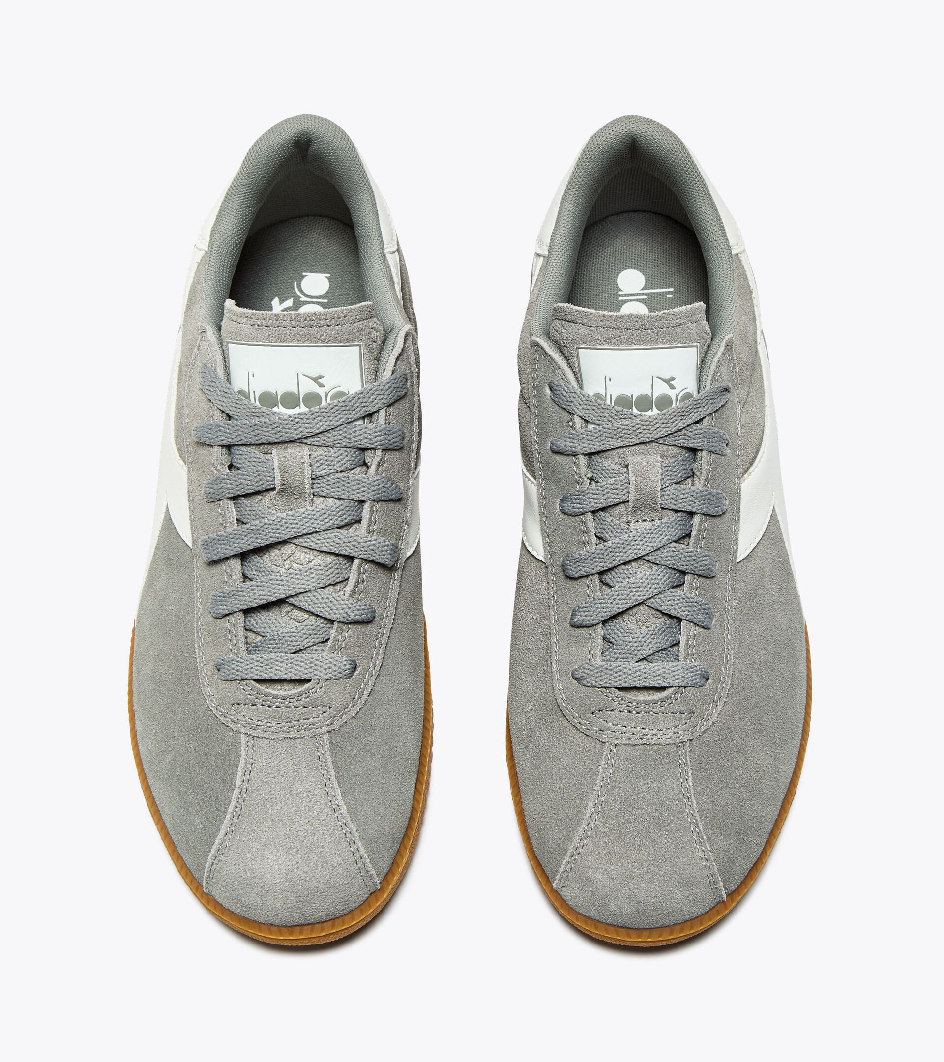 Zapatilla de piel - Para todos los g&eacute;neros
 TOKYO BIANCO/GRIGIO CALCARE - Diadora