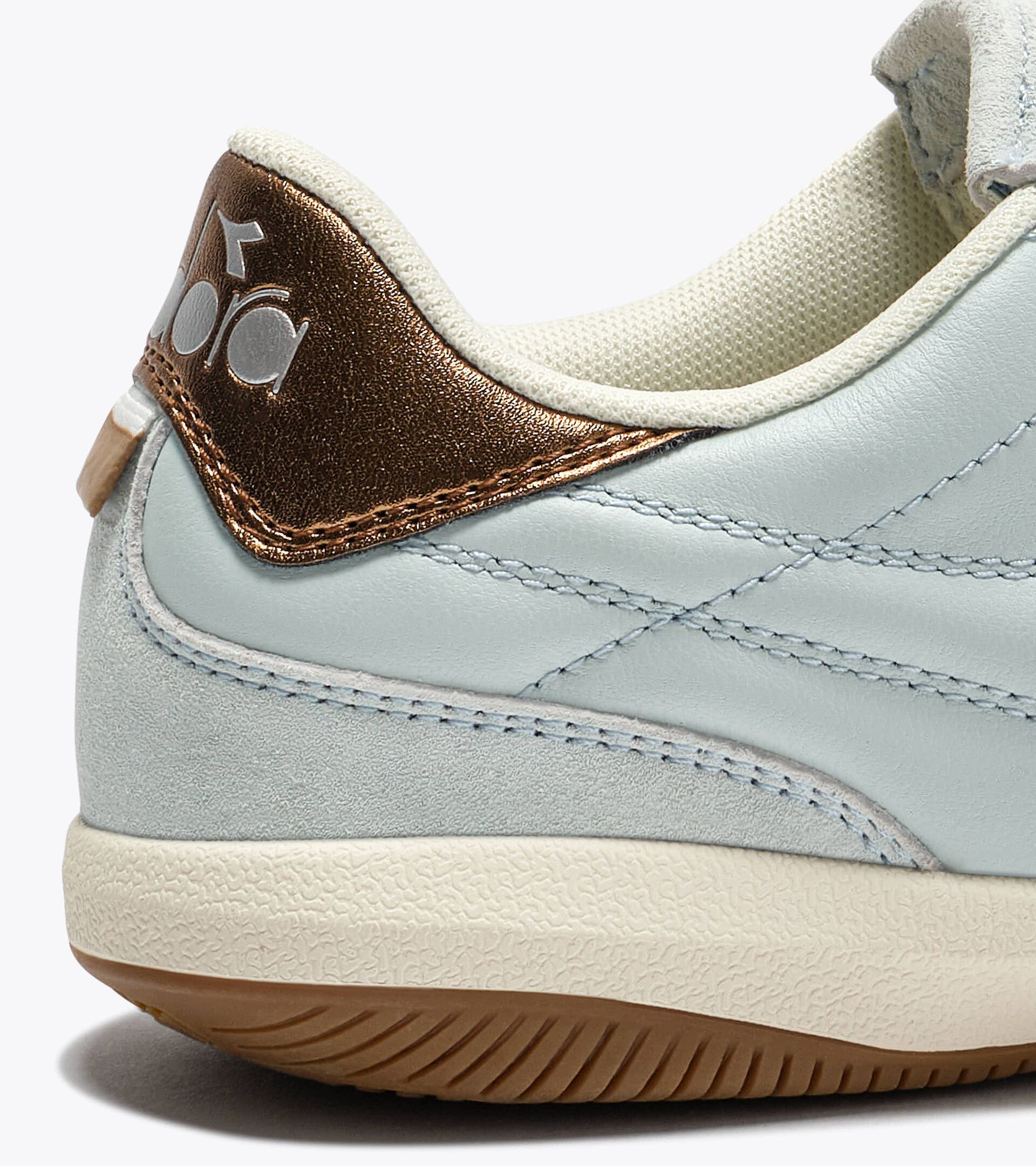 Sneakers terrace en cuir - Pour tous les genres
 GOLD INDOOR METAL BLEU BLAFARD - Diadora