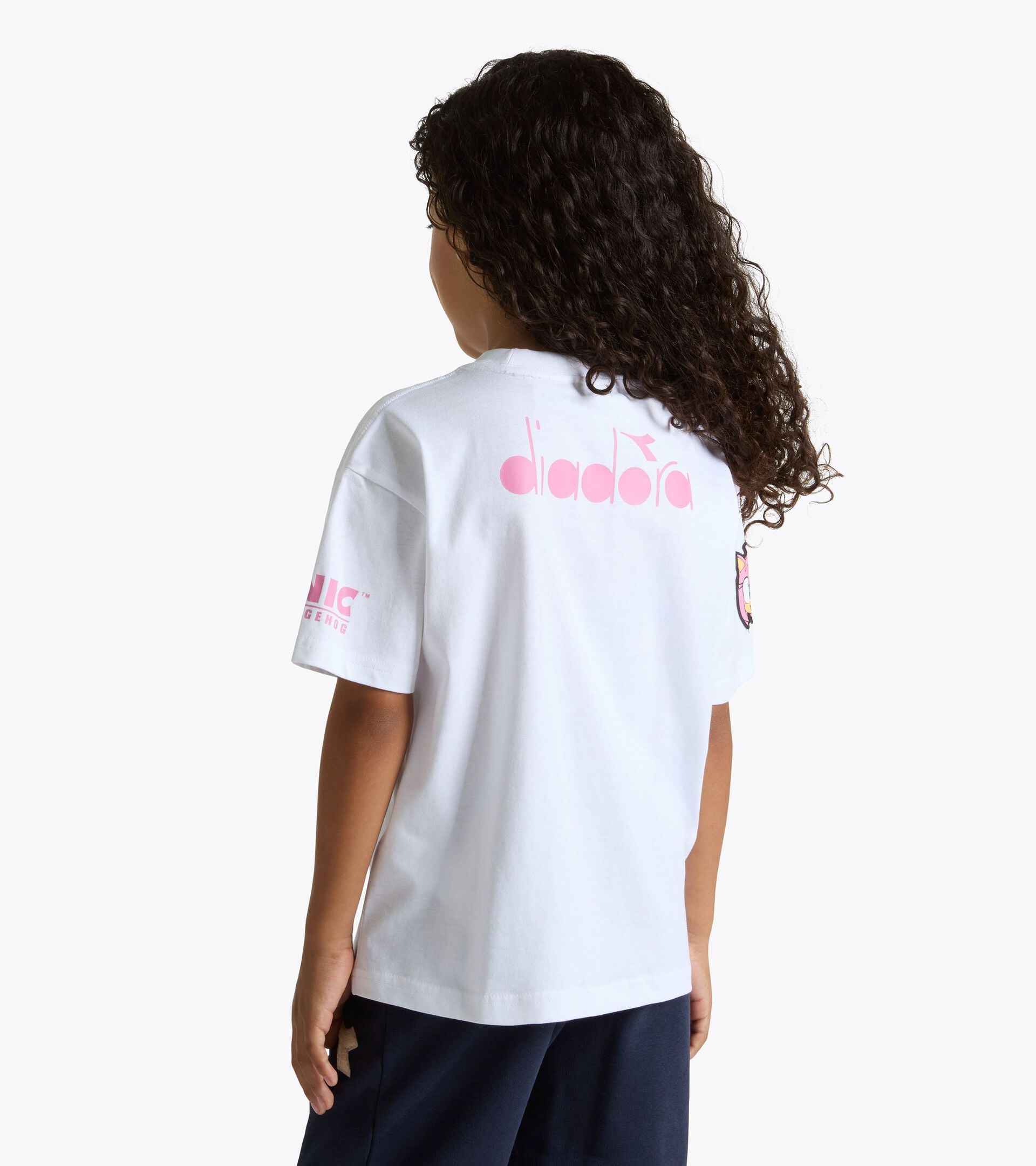 Camiseta de manga corta - Ni&ntilde;os y ni&ntilde;as JU. T-SHIRT SS SONIC ROSA CACHEMIRA - Diadora