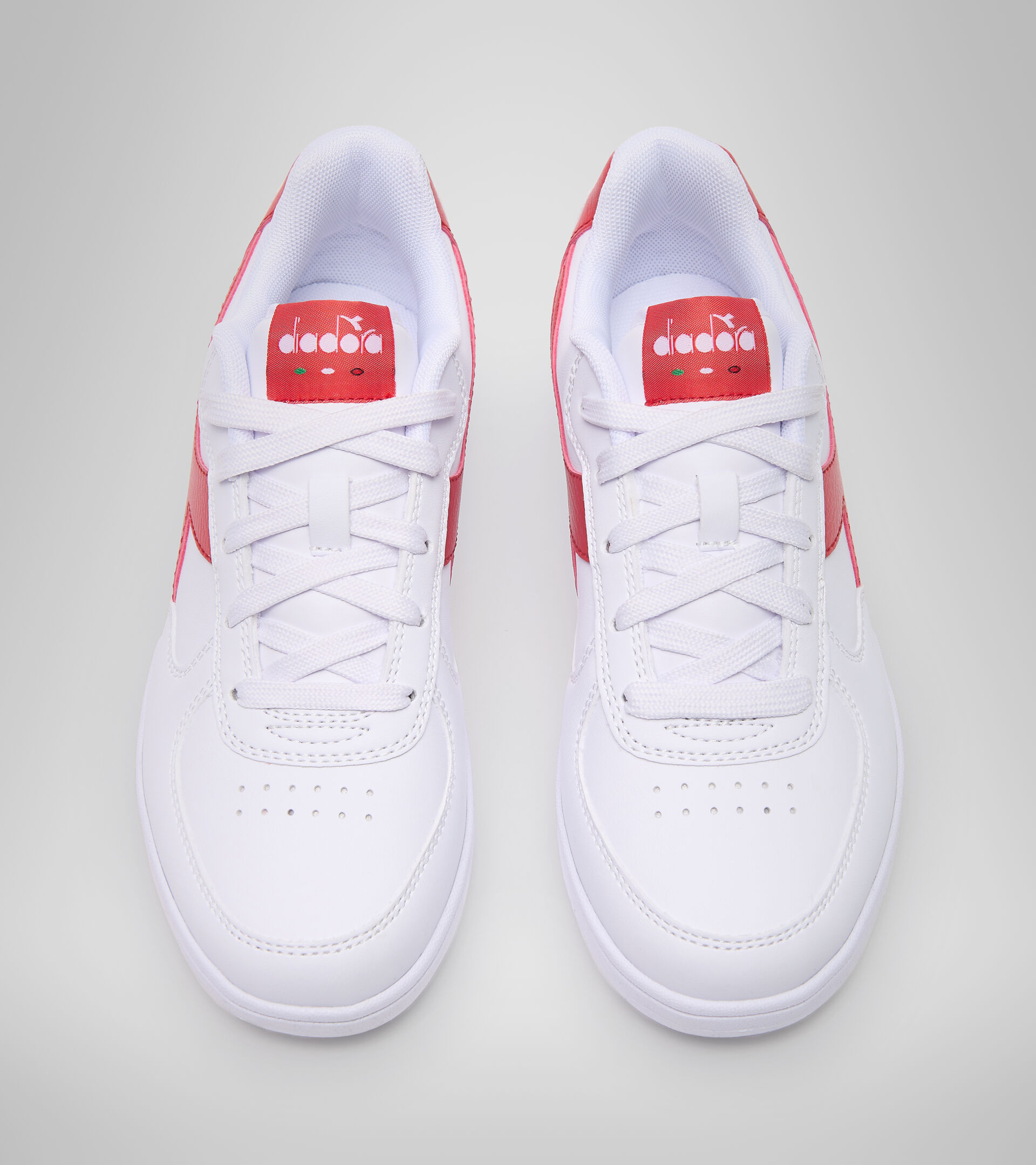 Sports shoes - Youth 8-16 years RAPTOR LOW GS WHITE/AURORA RED - Diadora