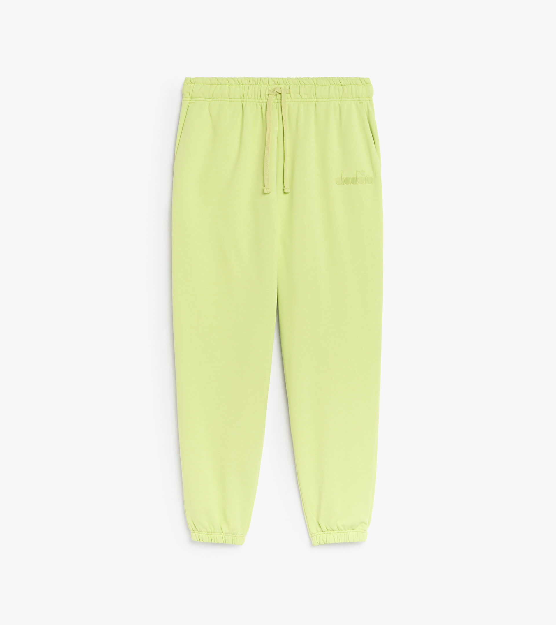 Cotton sweatpants - Gender neutral PANT SPW LOGO DARK LIME GREEN - Diadora