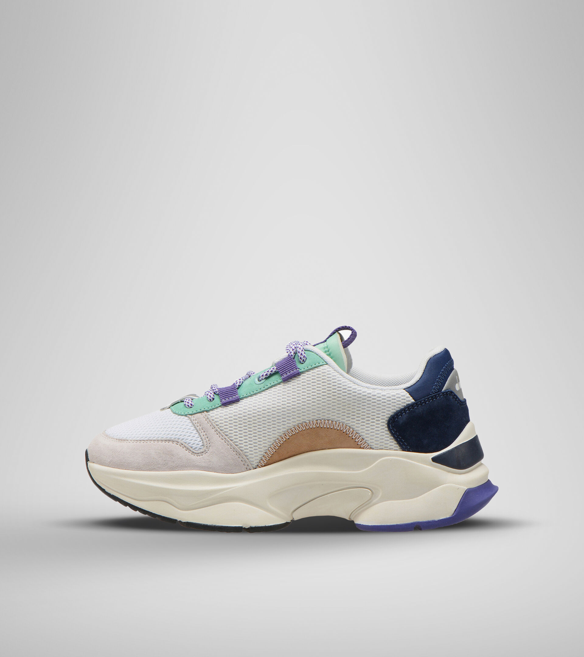 Sports shoe - Unisex TERRENA NYLON WHITE/DRESS BLUES/CABBAGE - Diadora