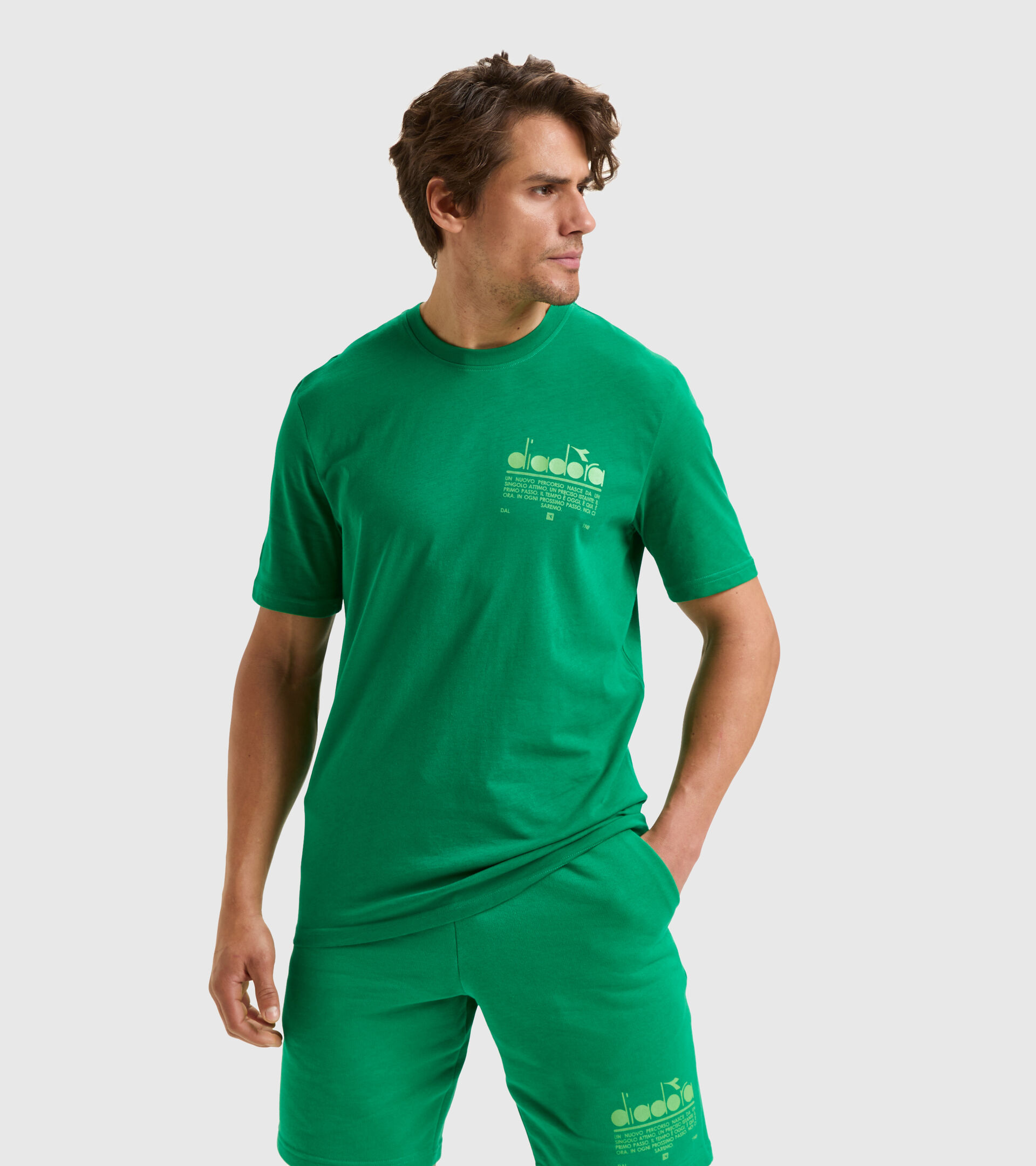 Cotton t-shirt - Unisex T-SHIRT SS MANIFESTO JOLLY GREEN - Diadora