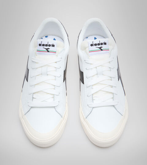 MELODY LEATHER DIRTY, BLANC/NOIR (C0351). Chaussures de sport - Unisexe MELODY LEATHER DIRTY BLANC/NOIR (C0351). - Diadora
