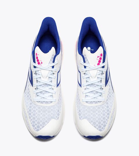 FREQUENZA, WHITE/SURF THE WEB Running shoe - Lightness and reactivity - Men's FREQUENZA WHITE/SURF THE WEB - Diadora