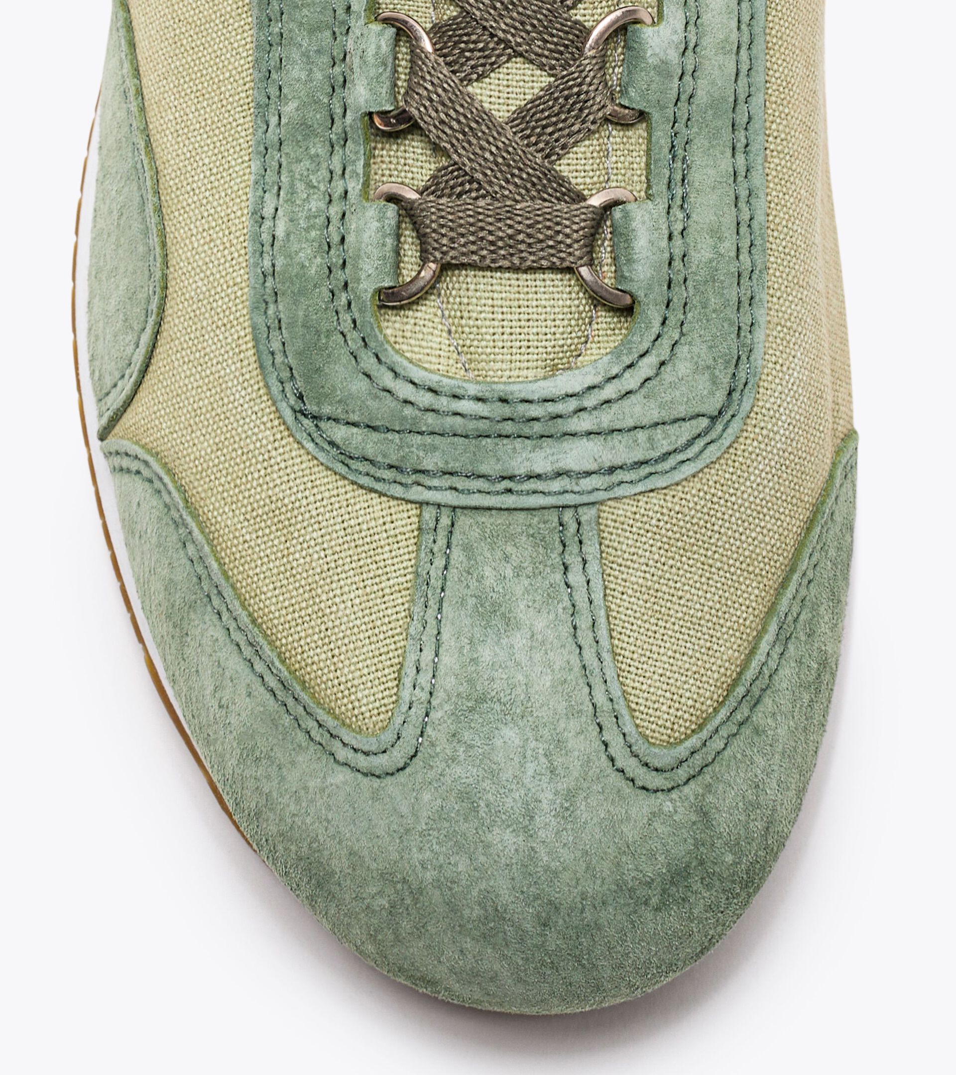 Heritage shoe - Unisex EQUIPE H CANVAS STONE WASH GREEN TEA - Diadora