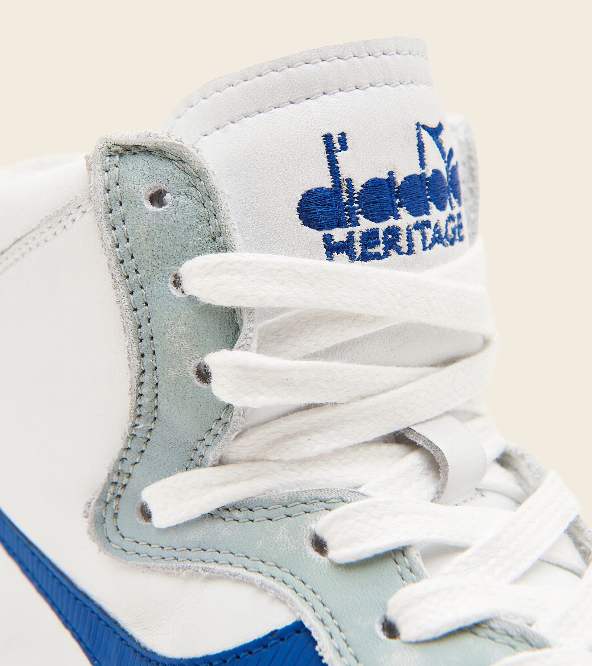 Heritage shoe - Unisex MI BASKET USED GRAY DARK ANTIQUE SILVER - Diadora