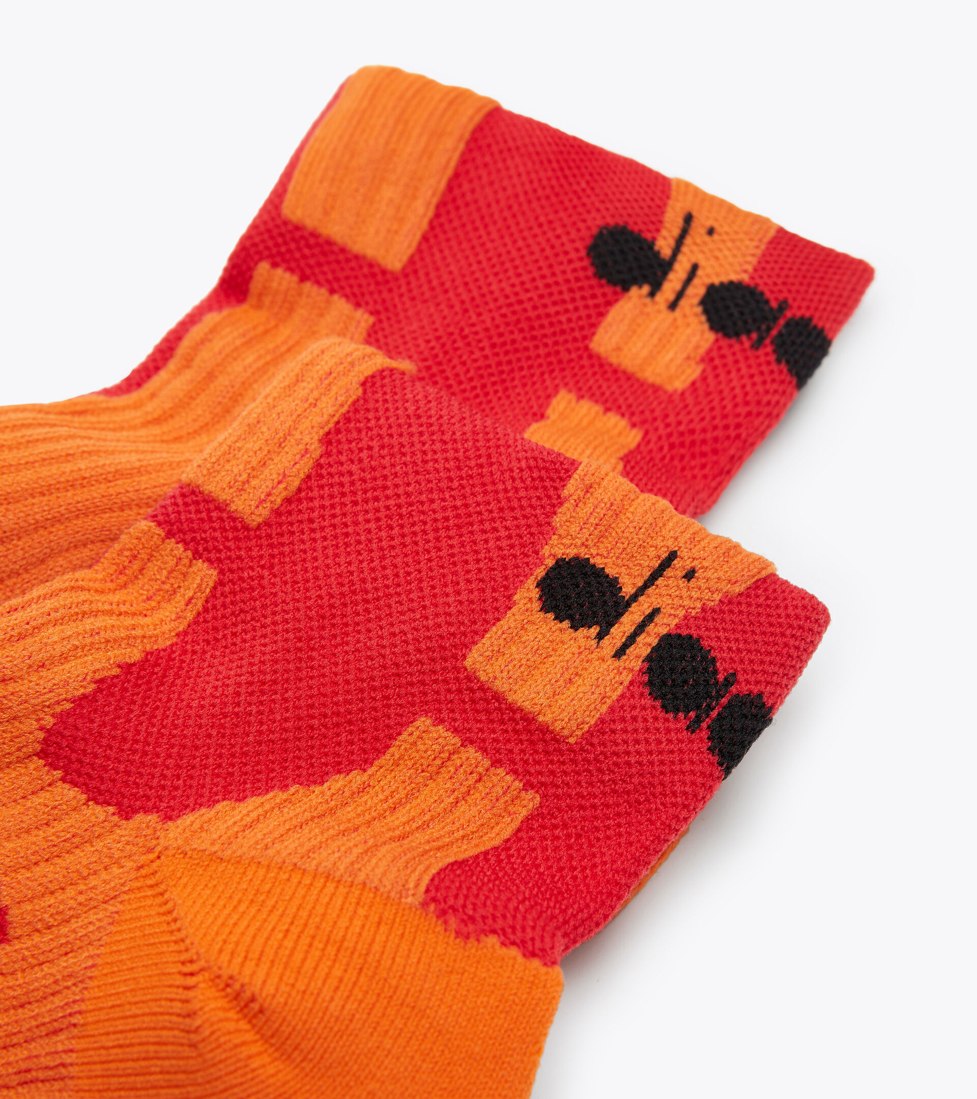 Calzini da running CUSHION QUARTER SOCKS ROSSO FER.ITALIA - Diadora