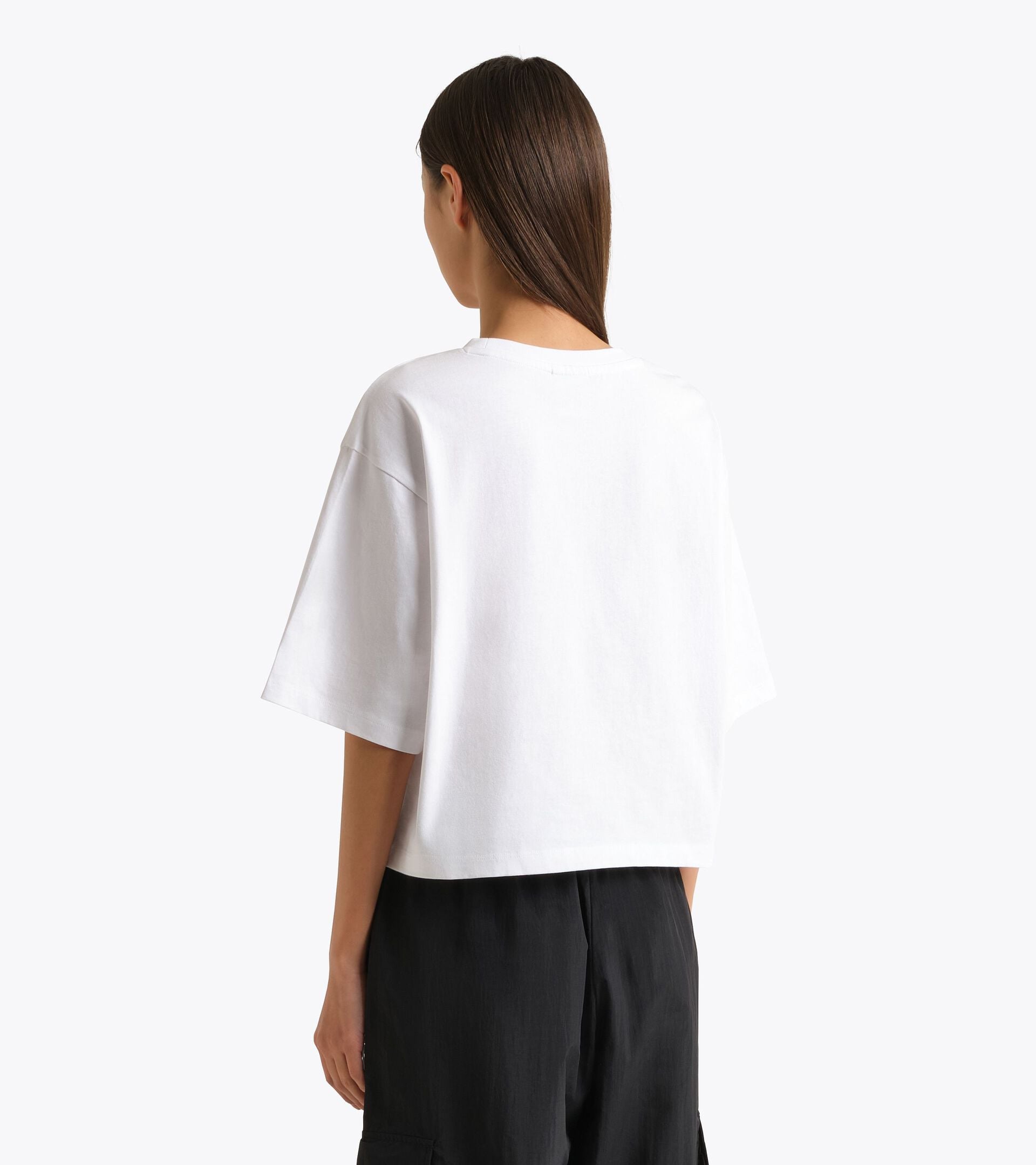 Cotton t-shirt - Women&rsquo;s
 L. T-SHIRT SS LOGO OPTICAL WHITE - Diadora