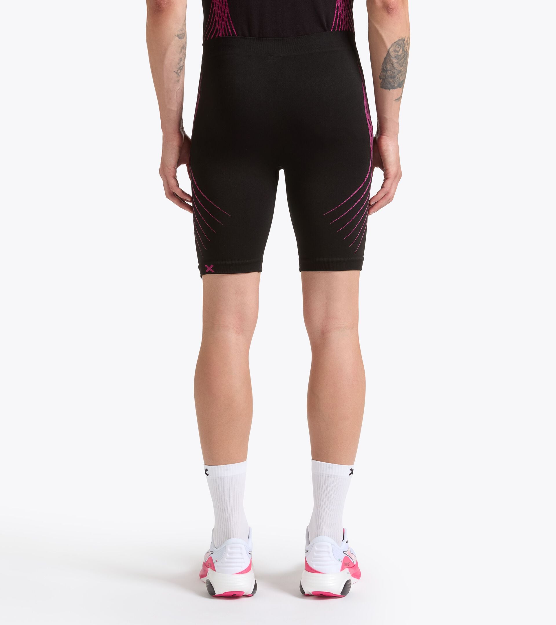 Dromo X Diadora - Running shorts - Man -  Made in Italy SHORTER STRATOUNO DROMO BLACK - Diadora