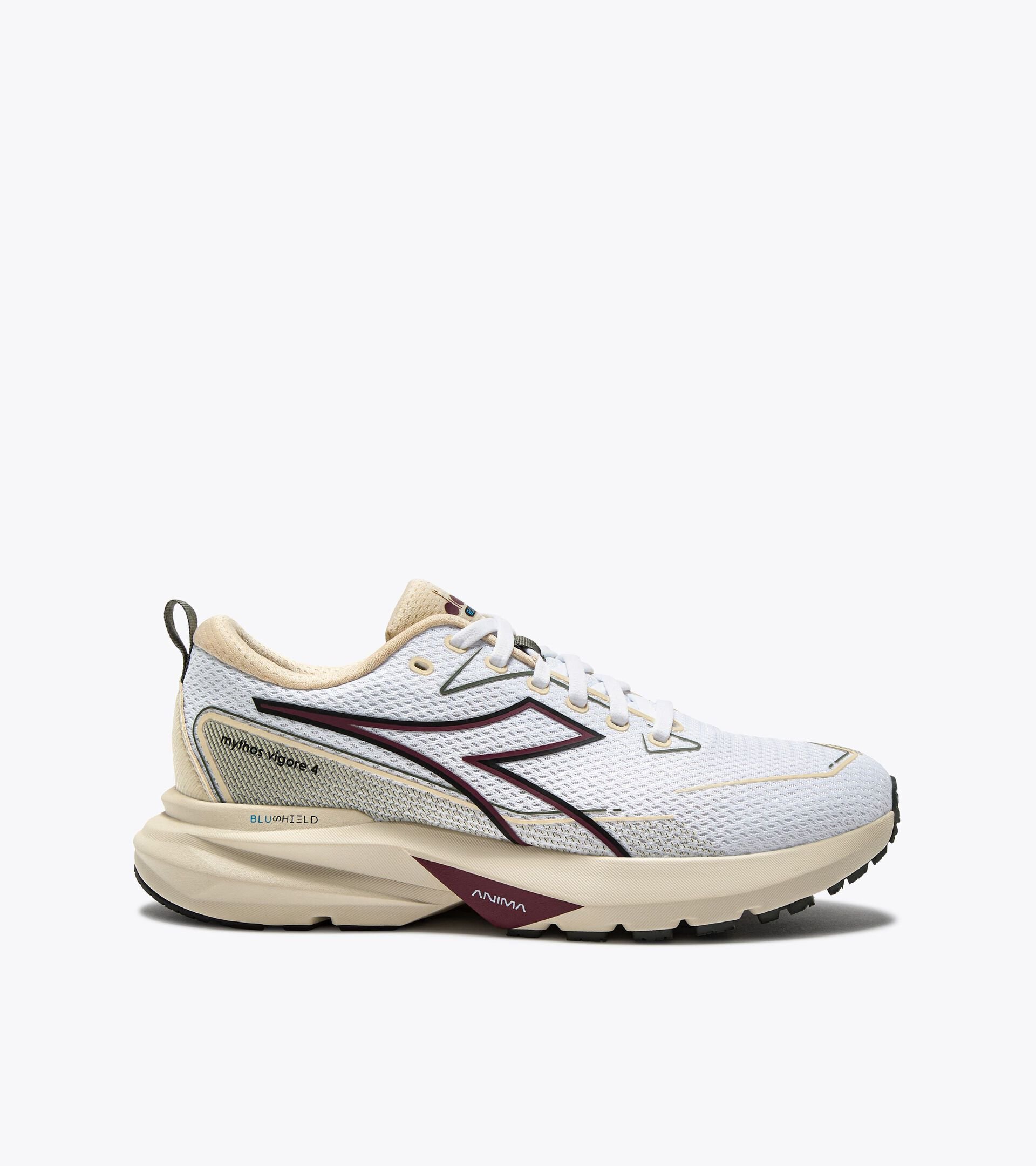 Zapatilla de running - Estabilidad y protección - Hombre MYTHOS BLUSHIELD VIGORE 4 WHITE/TURTLEDOVE - Diadora
