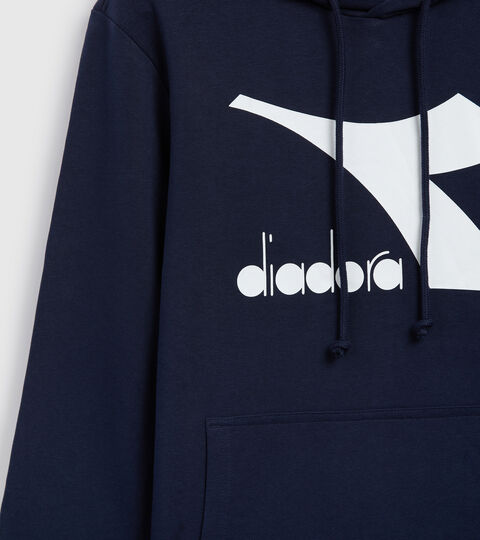 HOODIE BIG LOGO, BLU CLASSICO Apparel Sport UOMO HOODIE BIG LOGO BLU CLASSICO Diadora